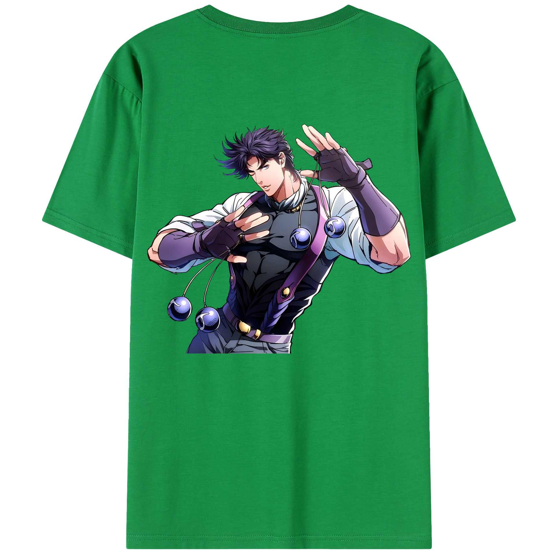 （画像用） ジョジョの奇妙な冒険 JoJo's Bizarre Adventure 綿100％半袖Tシャツ（背面プリント）