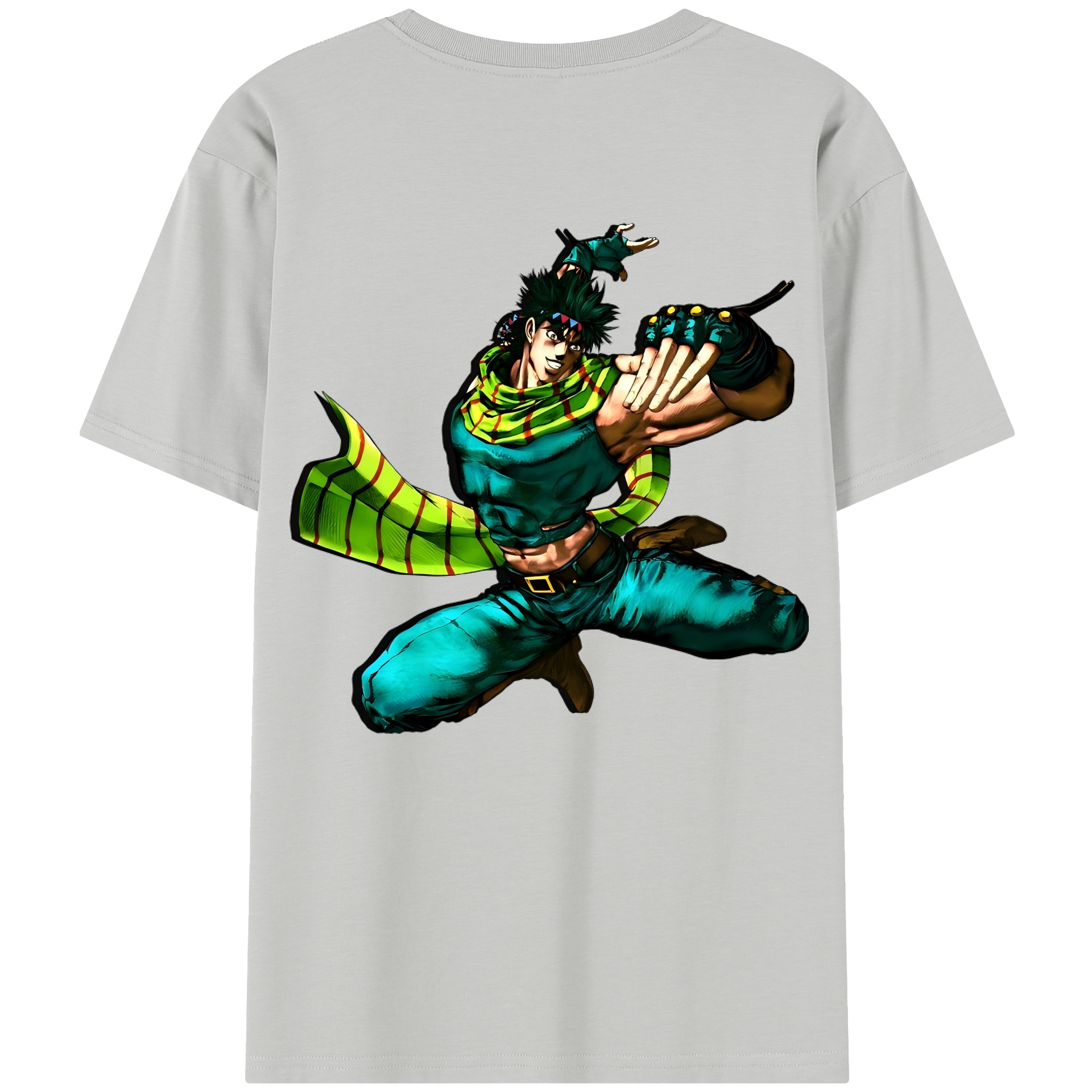 （画像用） ジョジョの奇妙な冒険 ジョセフ?ジョースター JoJo's Bizarre Adventure Joseph Joestar 綿100％半袖Tシャツ（背面プリント）
