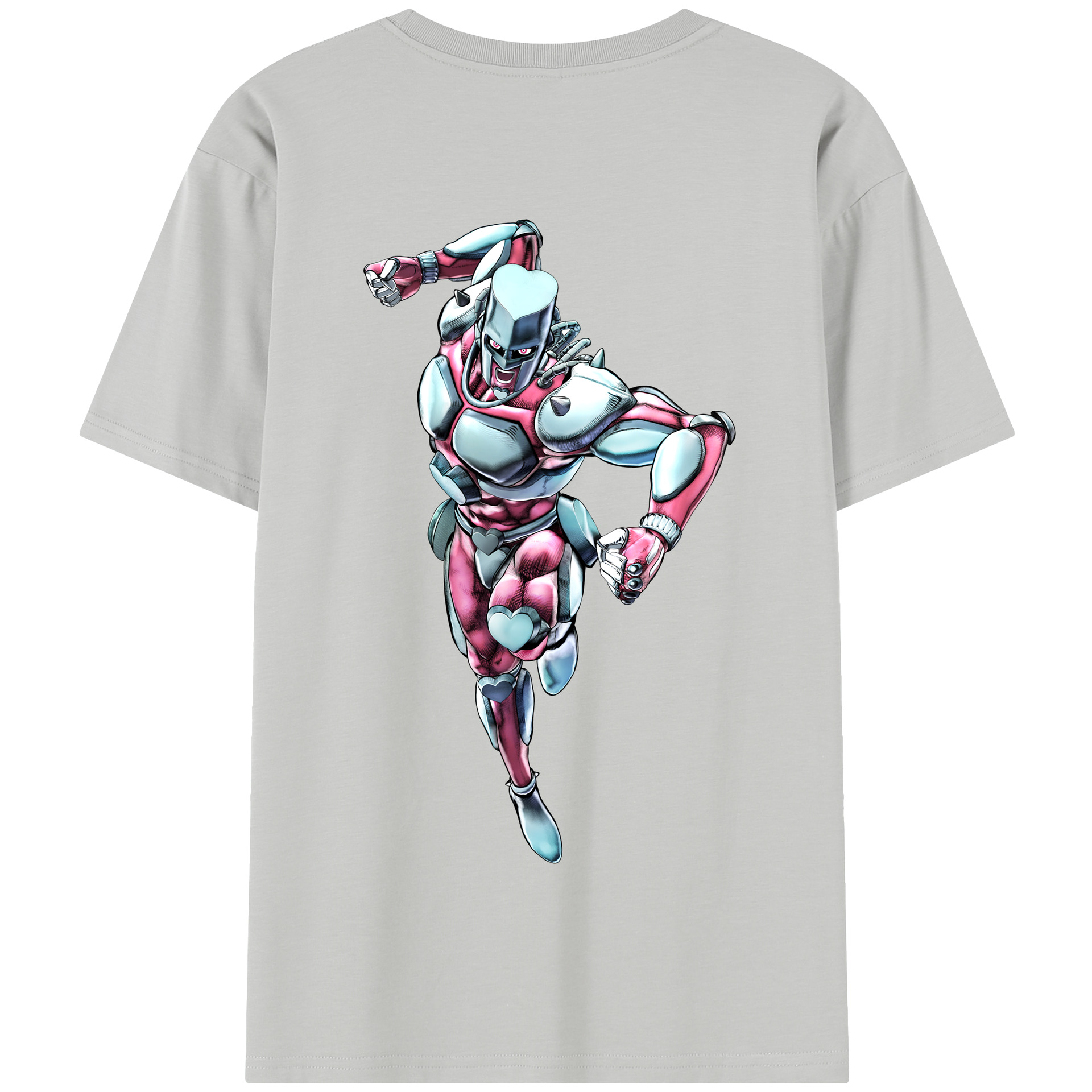 （画像用） ジョジョの奇妙な冒険 ひがしかた じょうすけ JoJo's Bizarre Adventure Higashikata Josuke 綿100％半袖Tシャツ（背面プリント）