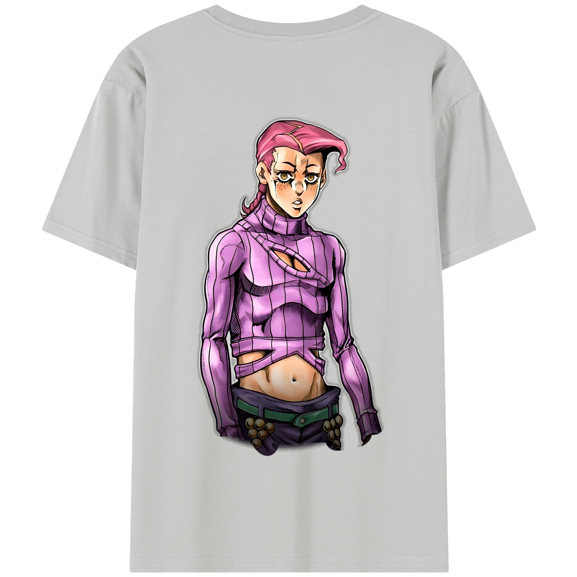 （画像用） ジョジョの奇妙な冒険 ビネガー?ドッピオ JoJo's Bizarre Adventure Vinegar Doppio 綿100％半袖Tシャツ（背面プリント）