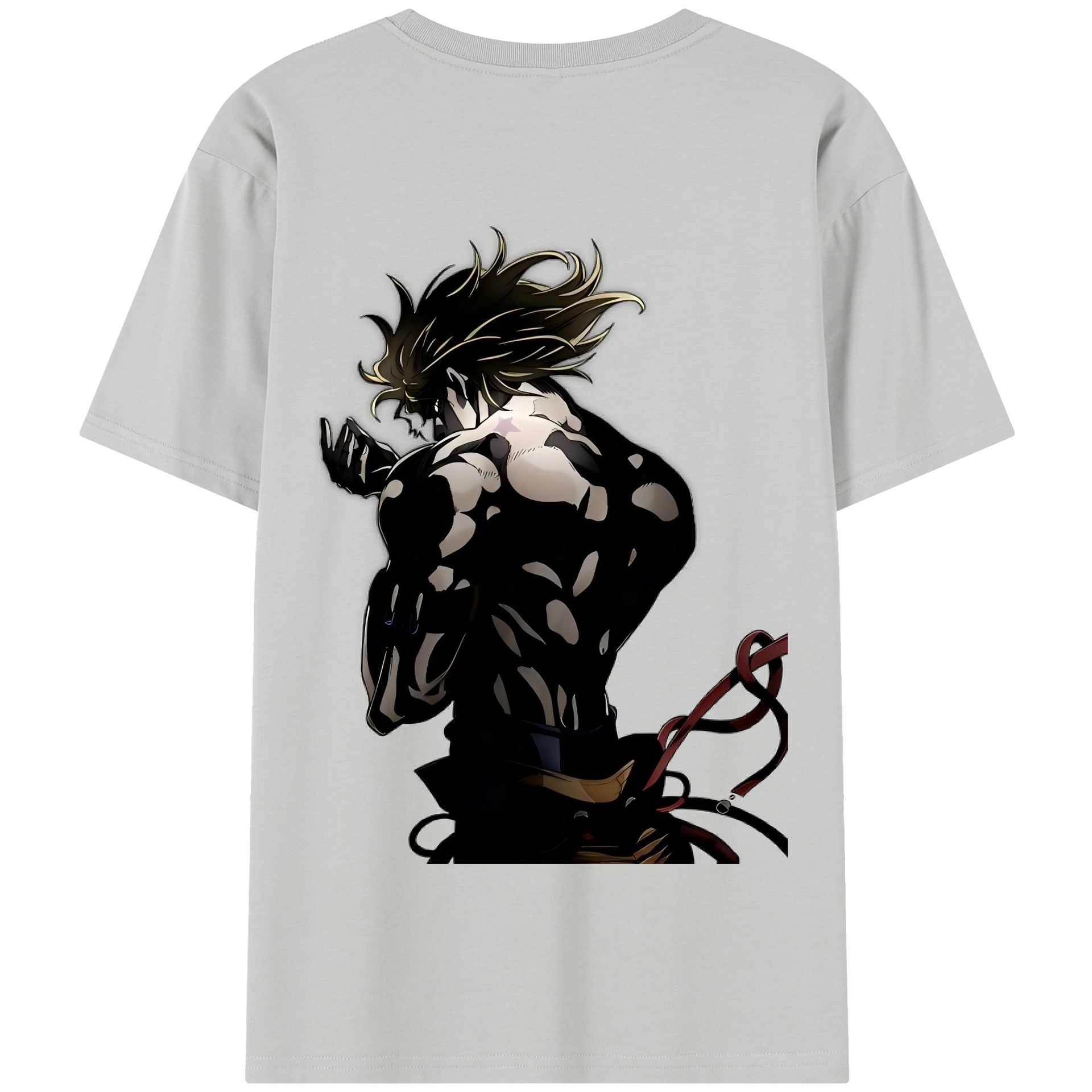 （画像用） ジョジョの奇妙な冒険 ディオ?ブランドー JoJo's Bizarre Adventure Dio Brando 綿100％半袖Tシャツ（背面プリント）