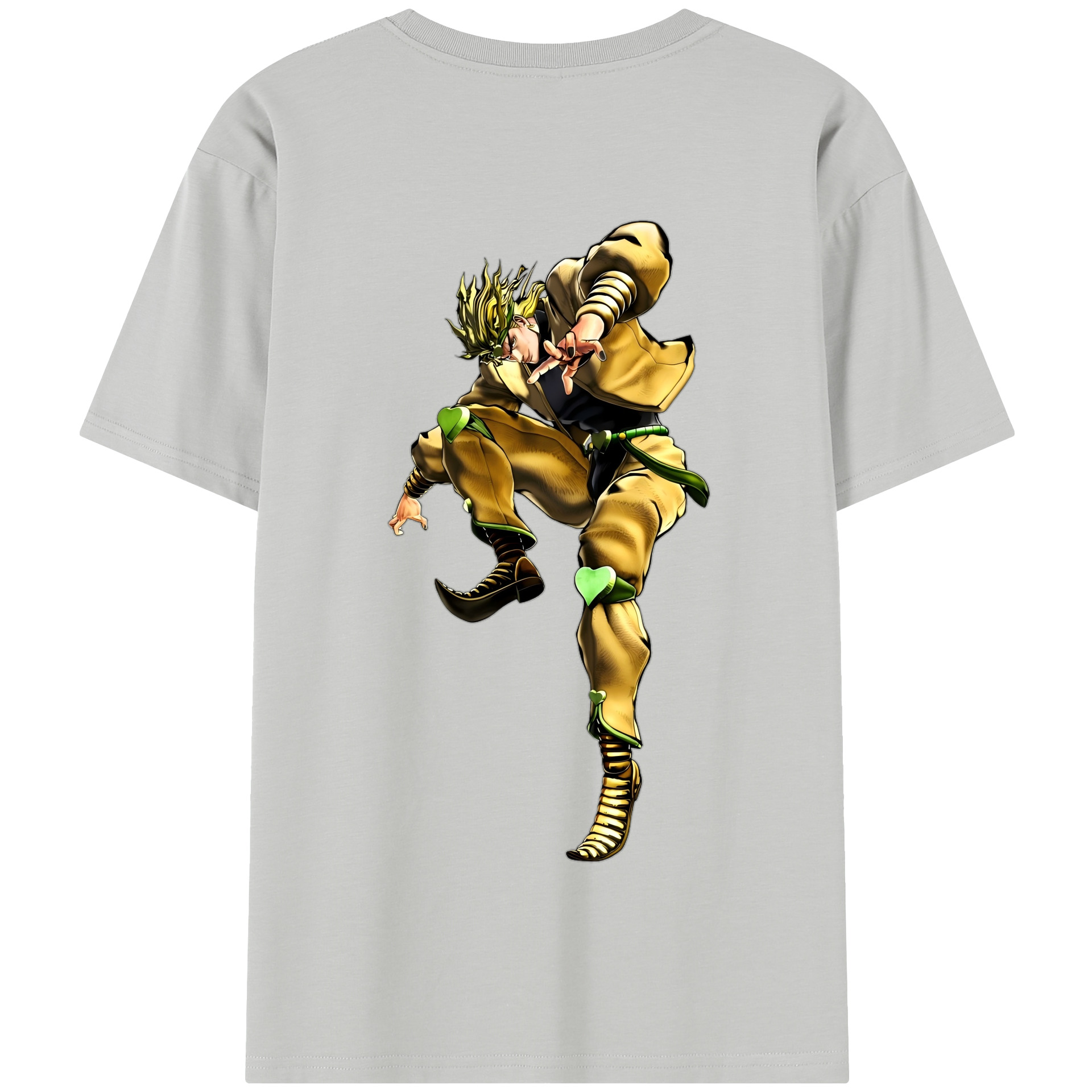 （画像用） ジョジョの奇妙な冒険 ディオ?ブランドー JoJo's Bizarre Adventure Dio Brando 綿100％半袖Tシャツ（背面プリント）