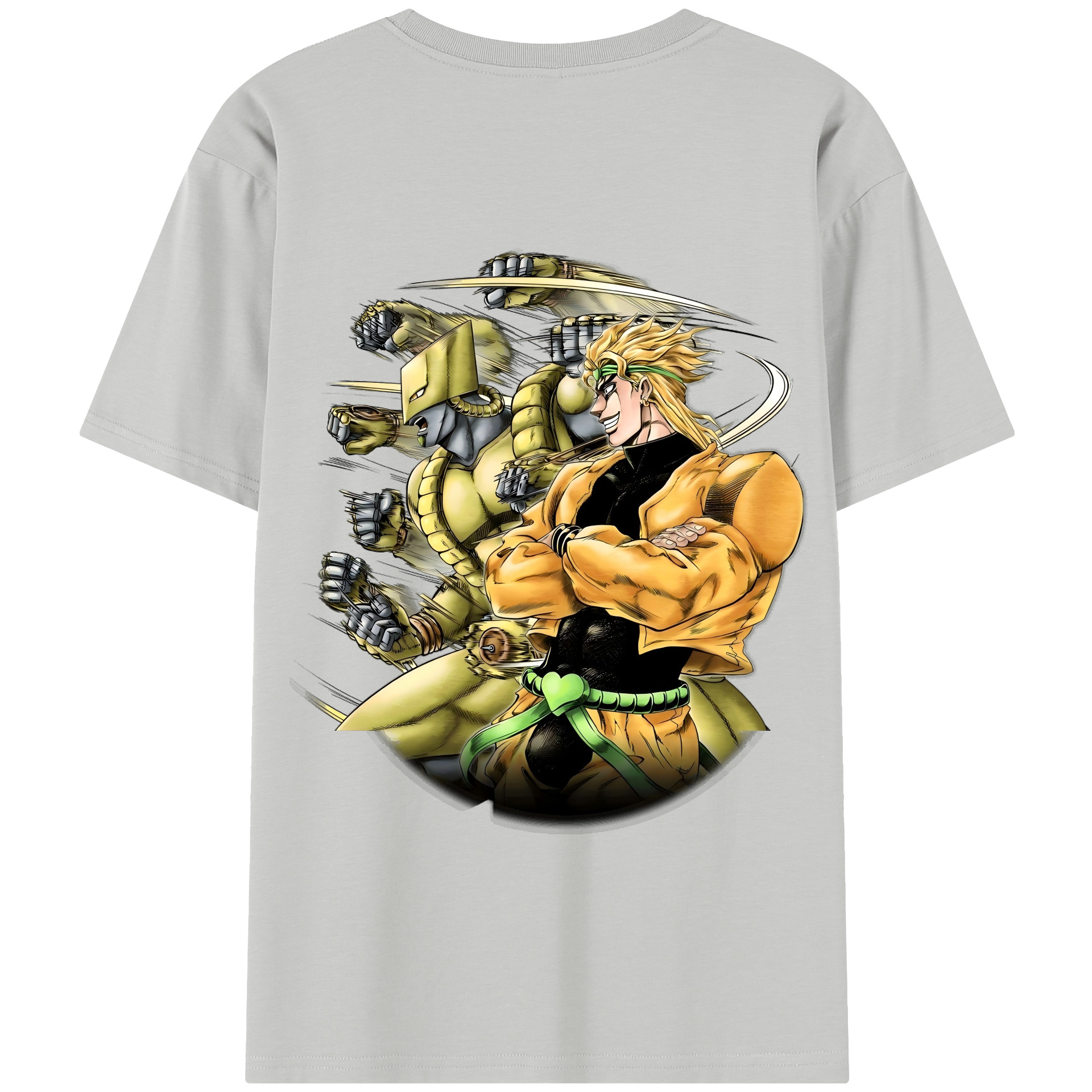 （画像用） ジョジョの奇妙な冒険 ディオ?ブランドー JoJo's Bizarre Adventure Dio Brando 綿100％半袖Tシャツ（背面プリント）