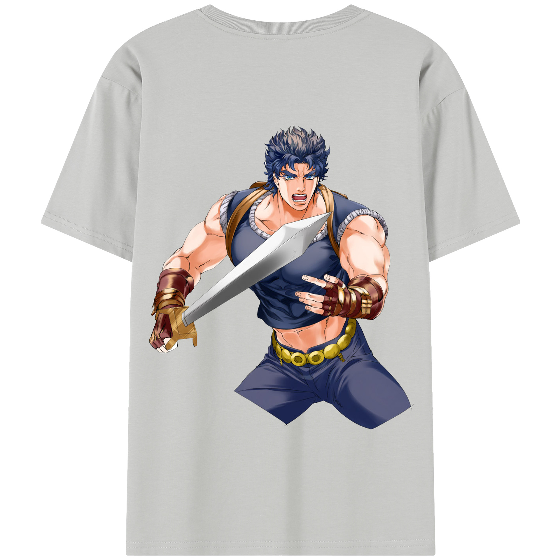 （画像用） ジョジョの奇妙な冒険 /ジョナサン?ジョースター JoJo's Bizarre Adventure Jonathan Joestar 綿100％半袖Tシャツ（背面プリント）
