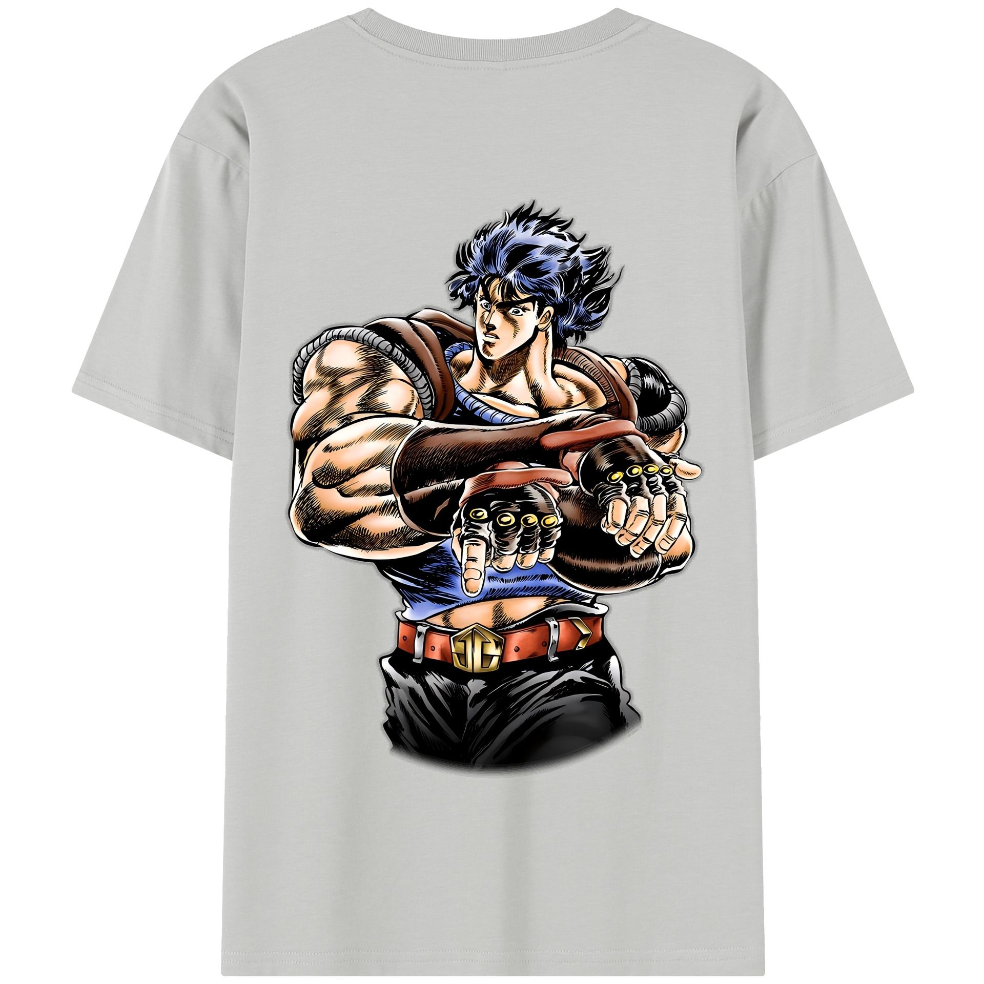 （画像用） ジョジョの奇妙な冒険 /ジョナサン?ジョースター JoJo's Bizarre Adventure Jonathan Joestar 綿100％半袖Tシャツ（背面プリント）