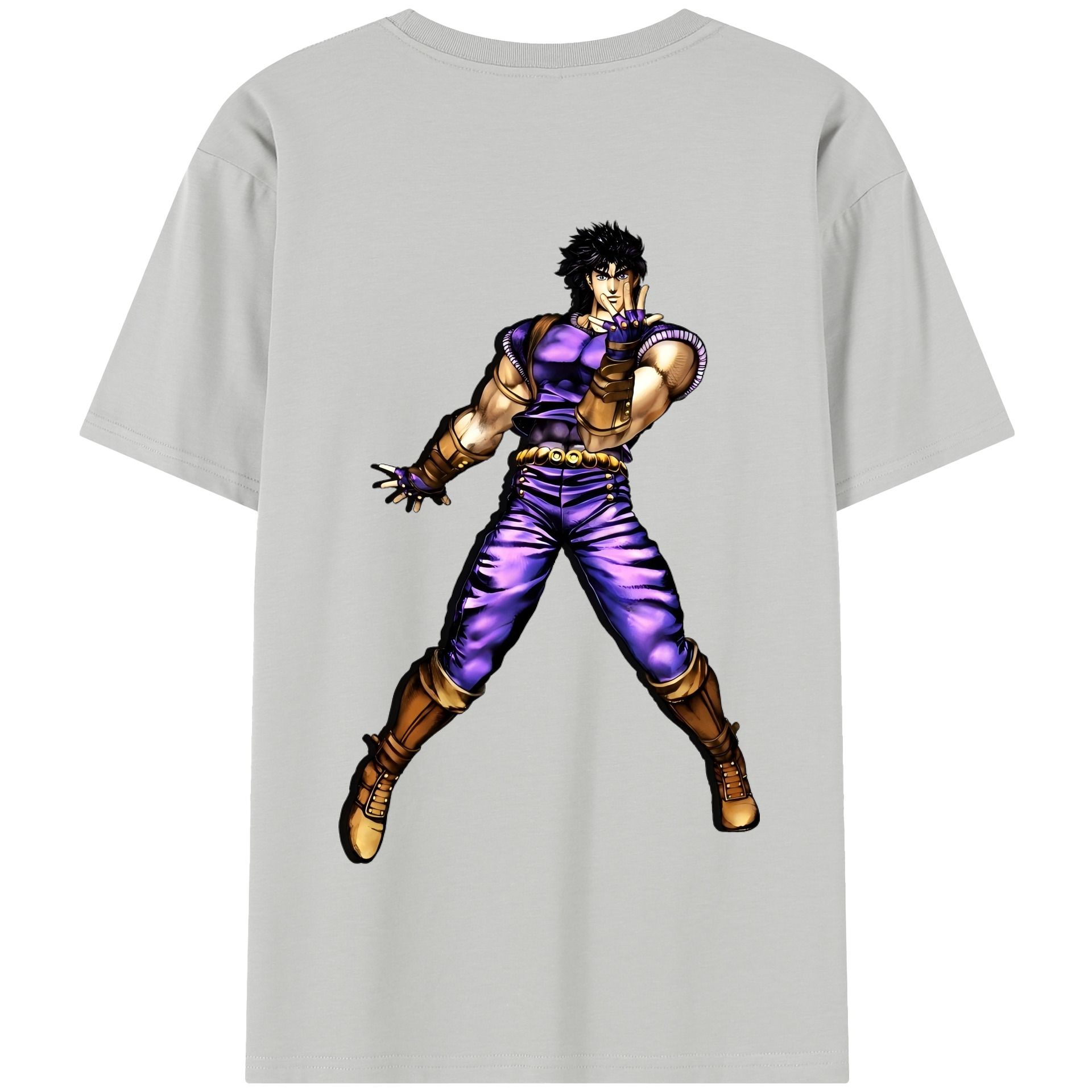 （画像用） ジョジョの奇妙な冒険 /ジョナサン?ジョースター JoJo's Bizarre Adventure Jonathan Joestar 綿100％半袖Tシャツ（背面プリント）