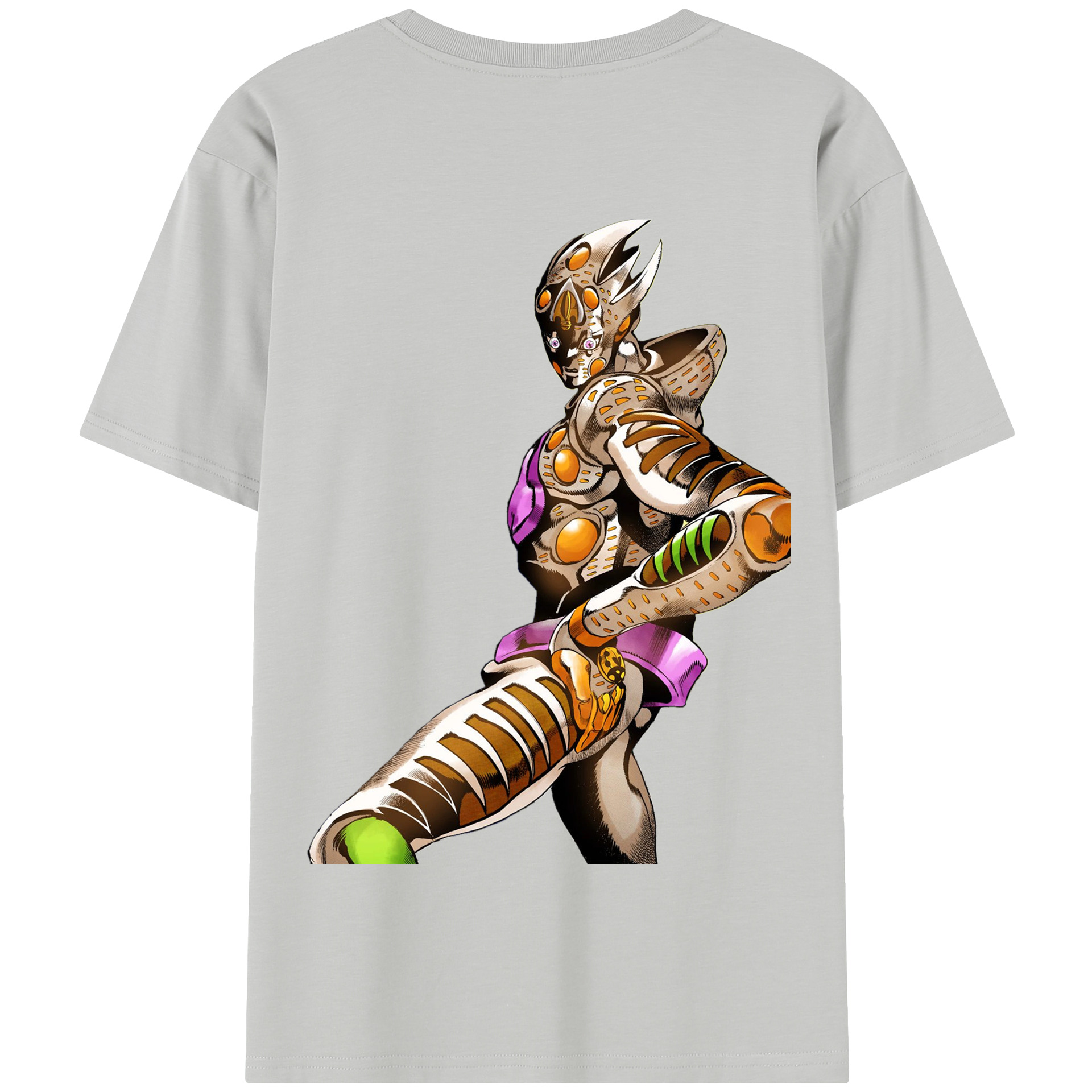 （画像用） ジョジョの奇妙な冒険 ジョルノ?ジョバァーナ JoJo's Bizarre Adventure Giorno Giovanna 綿100％半袖Tシャツ（背面プリント）