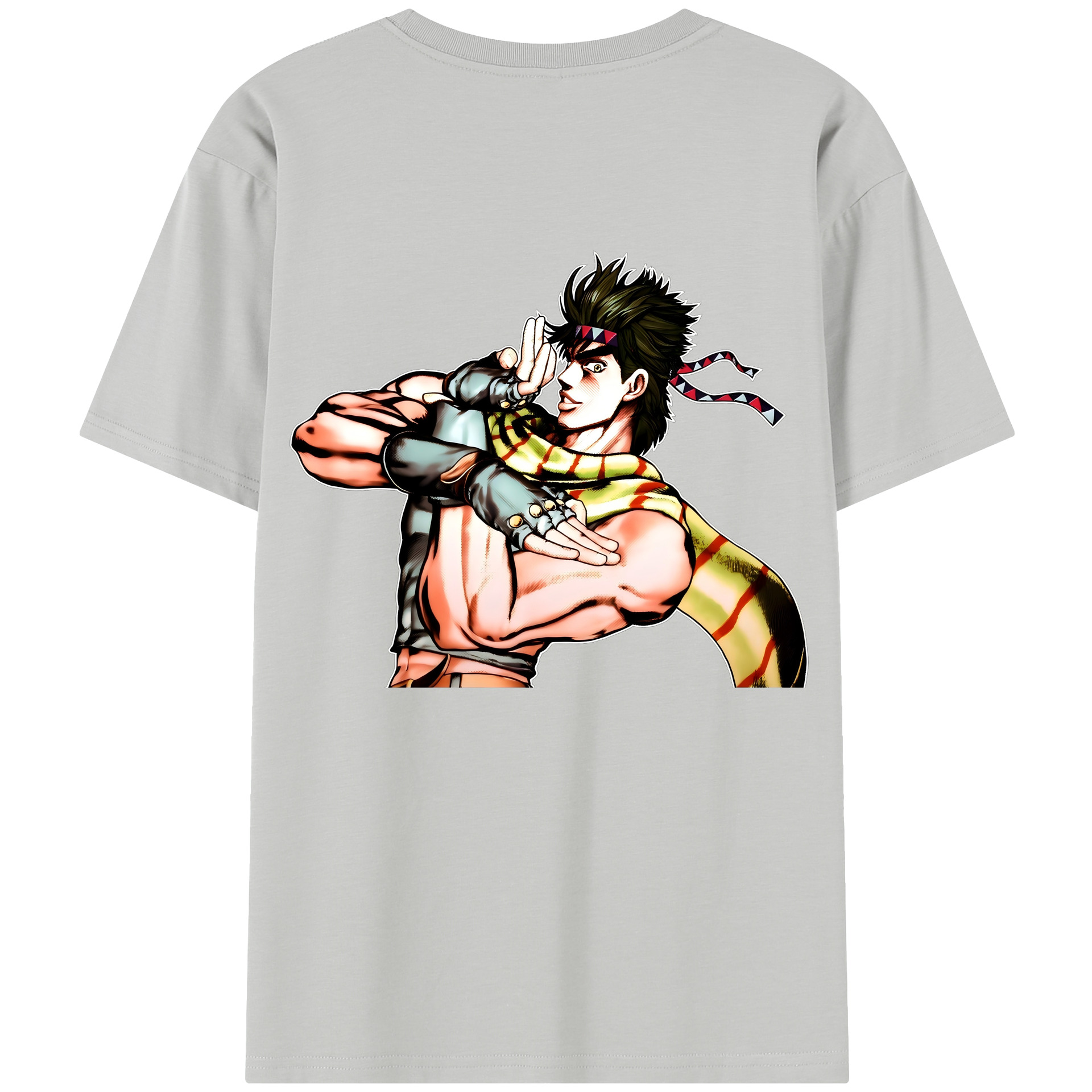（画像用） ジョジョの奇妙な冒険 ジョセフ?ジョースター JoJo's Bizarre Adventure Joseph Joestar 綿100％半袖Tシャツ（背面プリント）