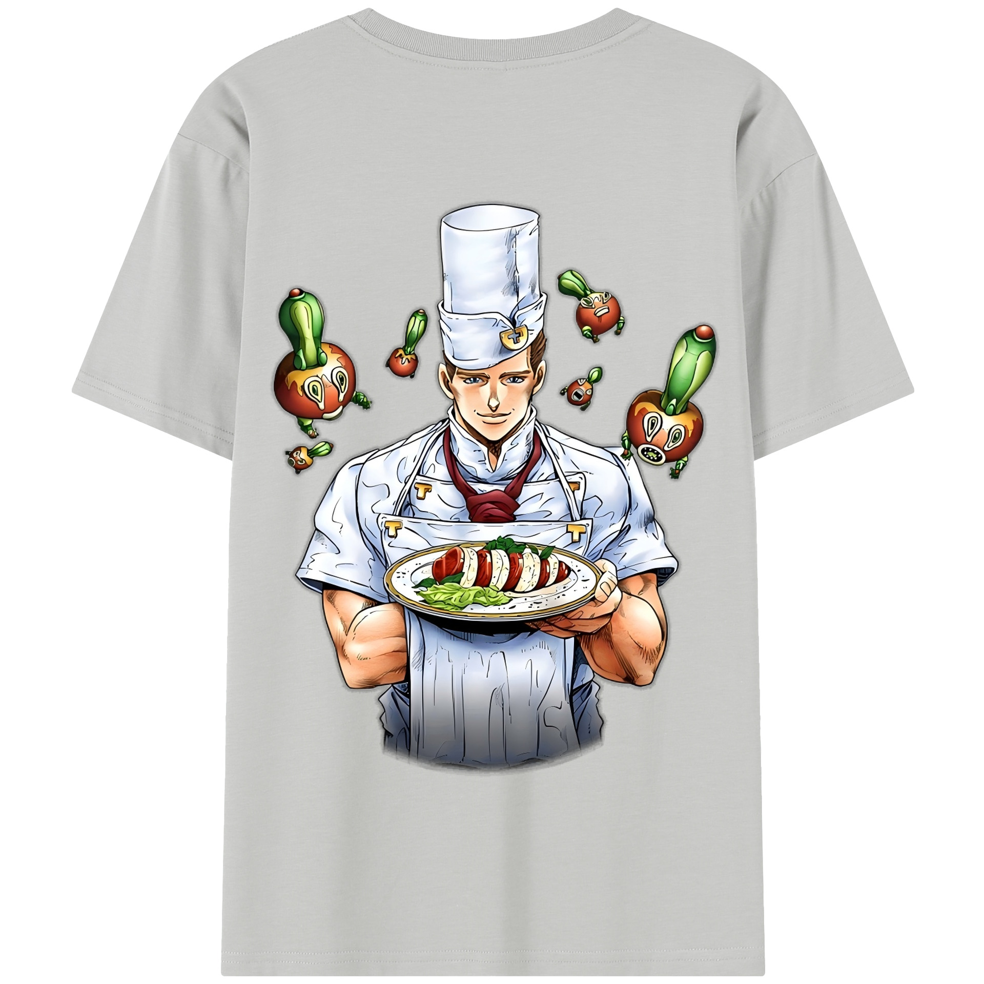 （画像用） ジョジョの奇妙な冒険 Tonio Trussardi JoJo's Bizarre Adventure トニオ?トラッサルディ 綿100％半袖Tシャツ（背面プリント）
