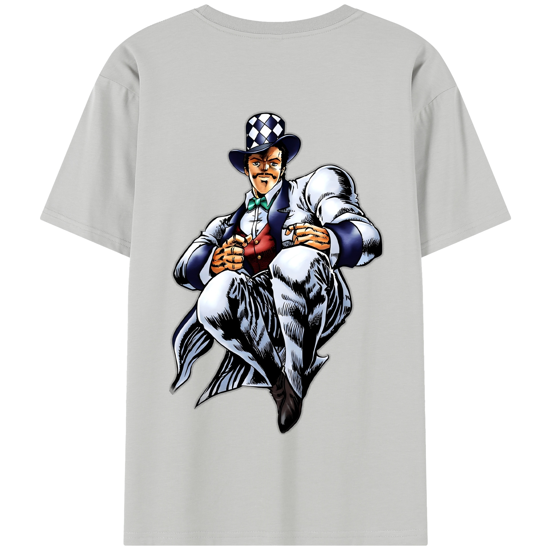 （画像用） ジョジョの奇妙な冒険 ウィル?アントニオ?ツェペリ JoJo's Bizarre Adventure Will Anthonio Zeppeli 綿100％半袖Tシャツ（背面プリント）