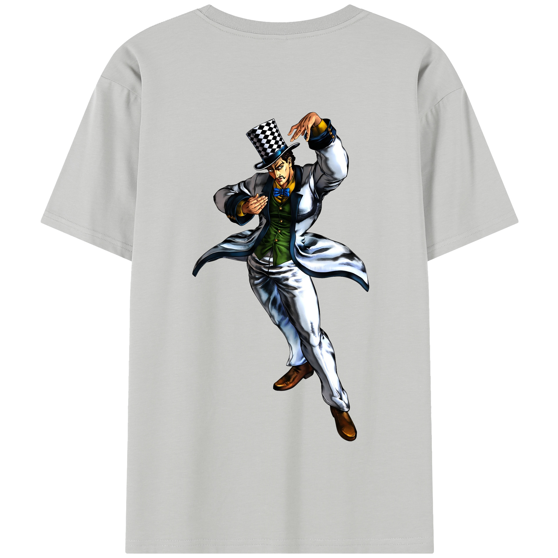 （画像用） ジョジョの奇妙な冒険 ウィル?アントニオ?ツェペリ JoJo's Bizarre Adventure Will Anthonio Zeppeli 綿100％半袖Tシャツ（背面プリント）
