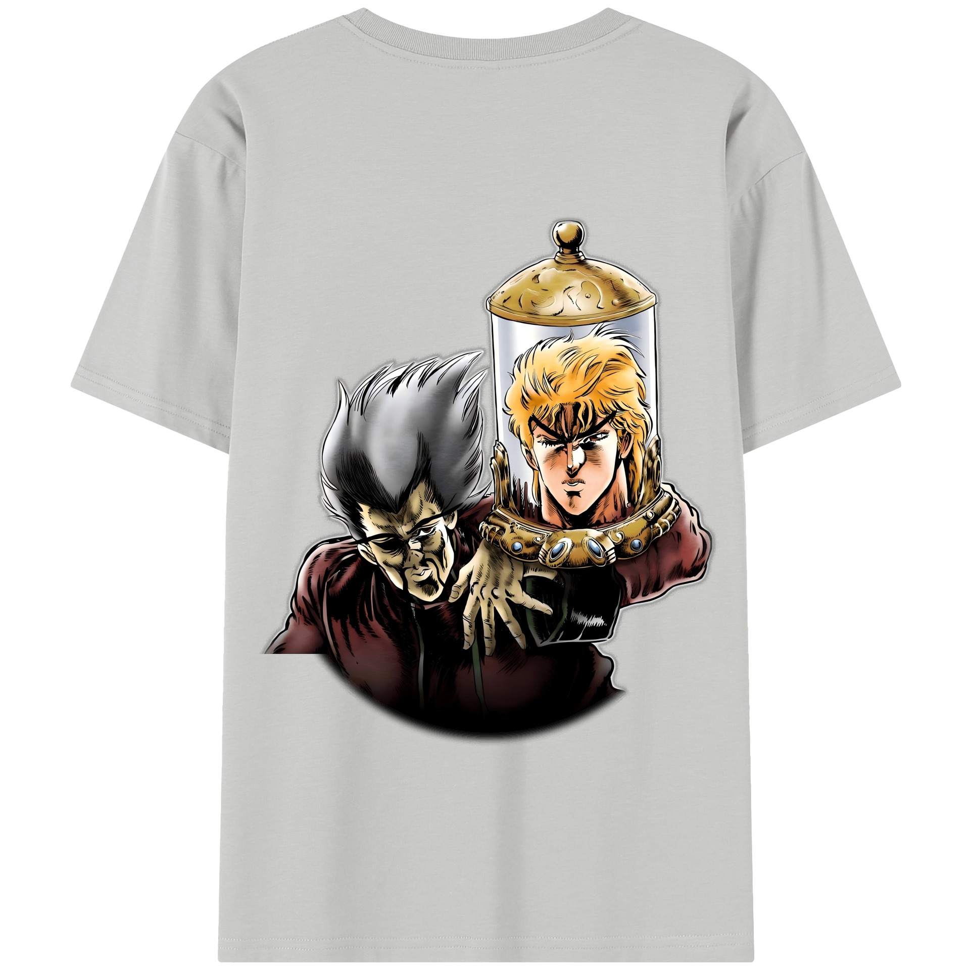 （画像用） ジョジョの奇妙な冒険 ディオ?ブランドー JoJo's Bizarre Adventure Dio Brando 綿100％半袖Tシャツ（背面プリント）