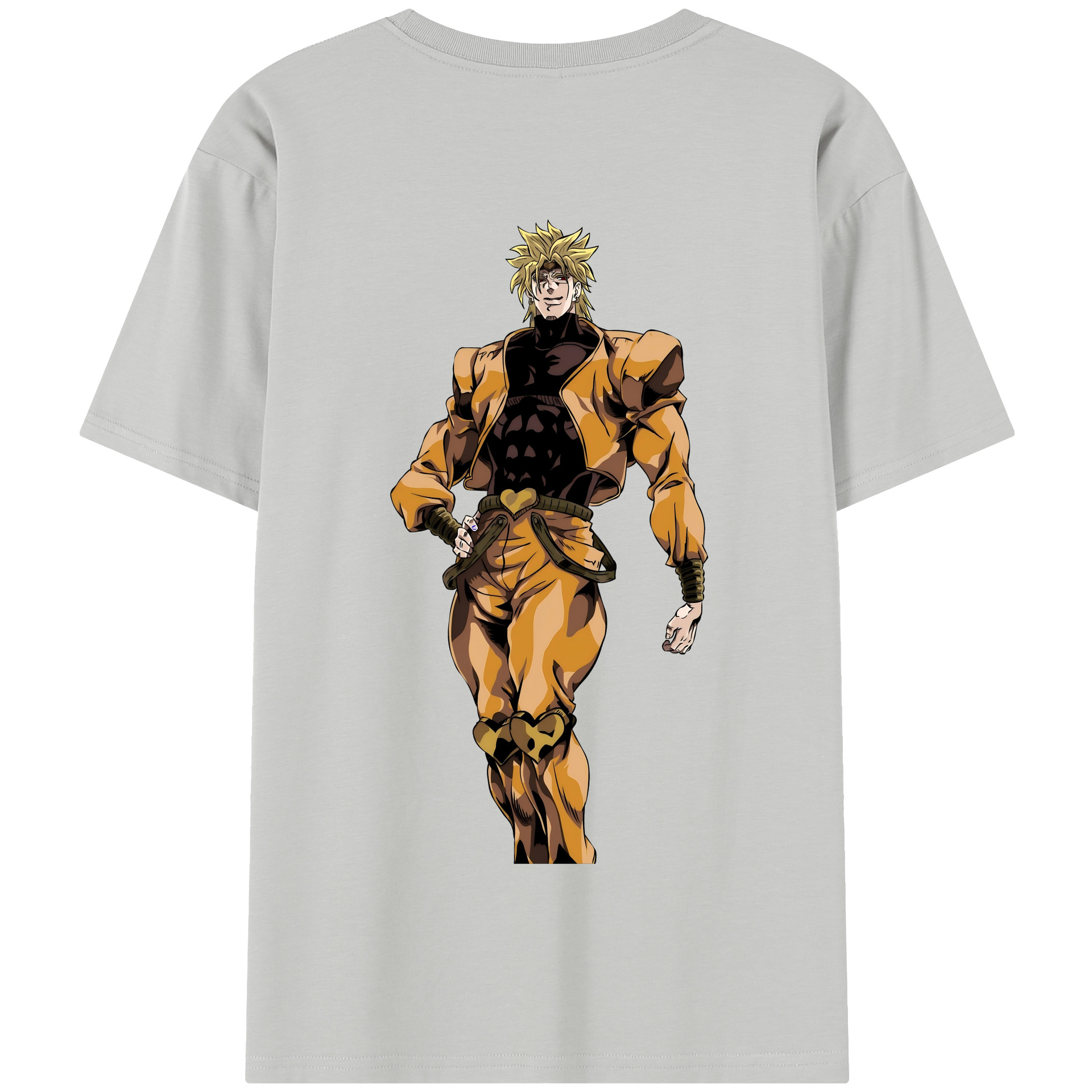 （画像用） ジョジョの奇妙な冒険 ディオ?ブランドー JoJo's Bizarre Adventure Dio Brando 綿100％半袖Tシャツ（背面プリント）