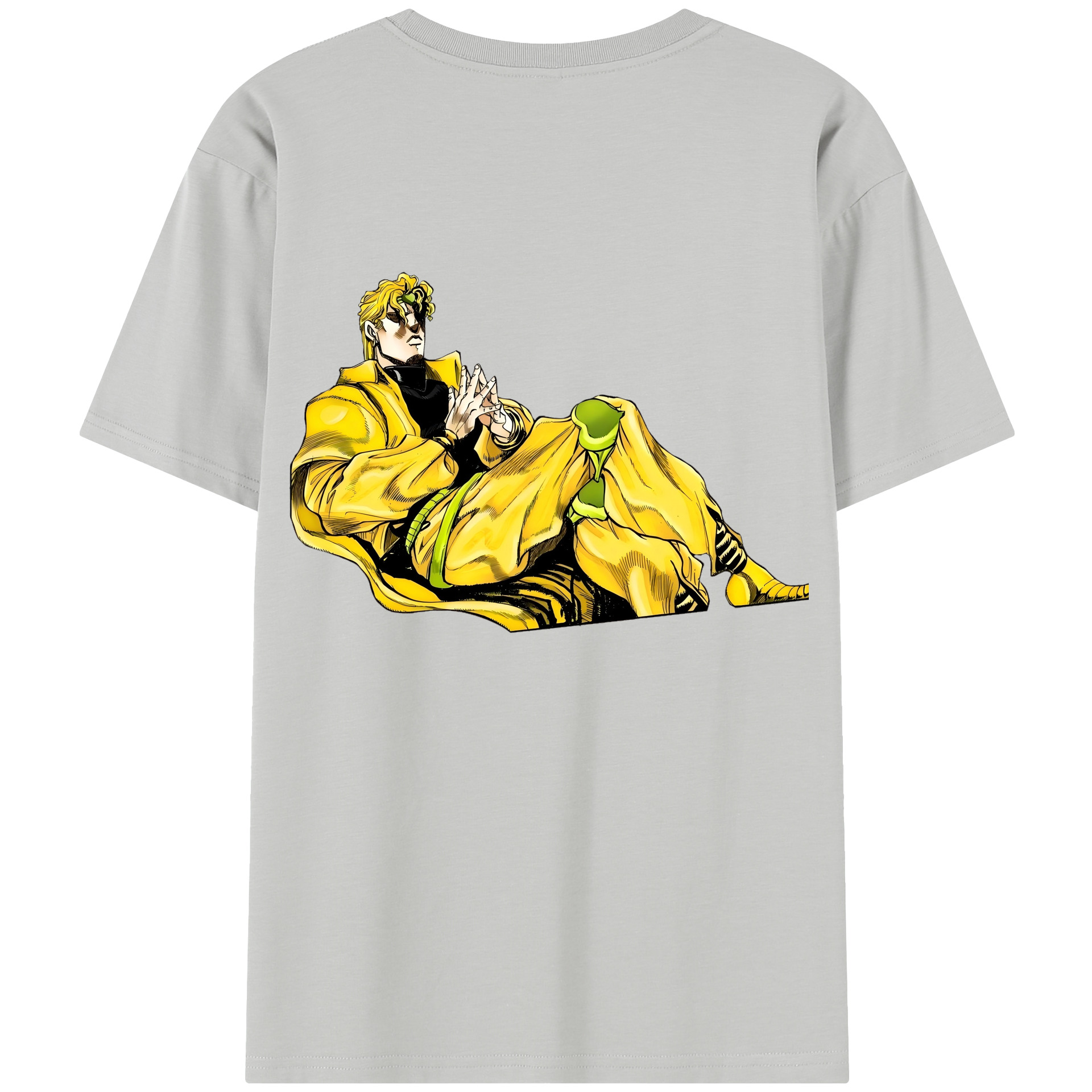 （画像用） ジョジョの奇妙な冒険 ディオ?ブランドー JoJo's Bizarre Adventure Dio Brando 綿100％半袖Tシャツ（背面プリント）