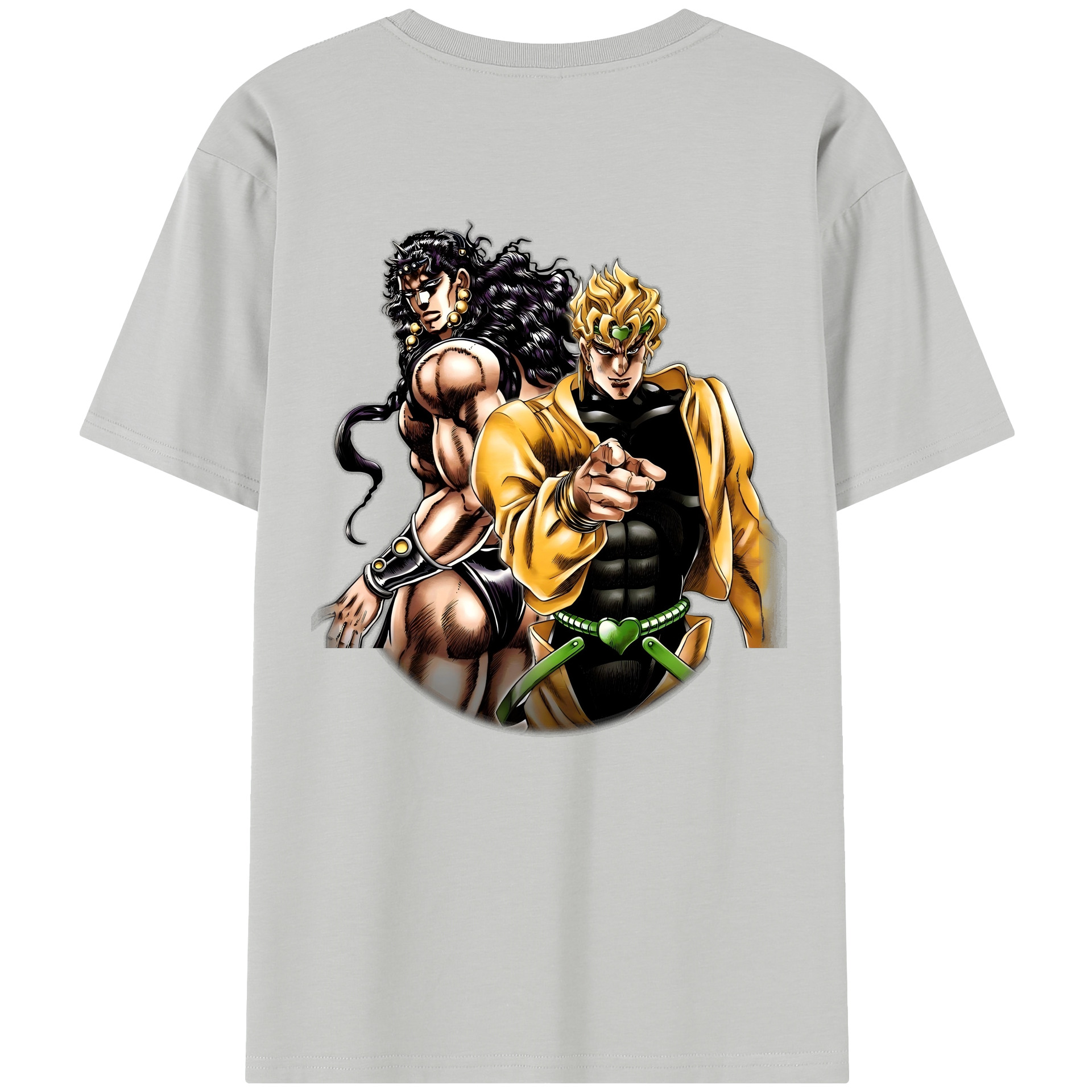 （画像用） ジョジョの奇妙な冒険 ディオ?ブランドー JoJo's Bizarre Adventure Dio Brando 綿100％半袖Tシャツ（背面プリント）