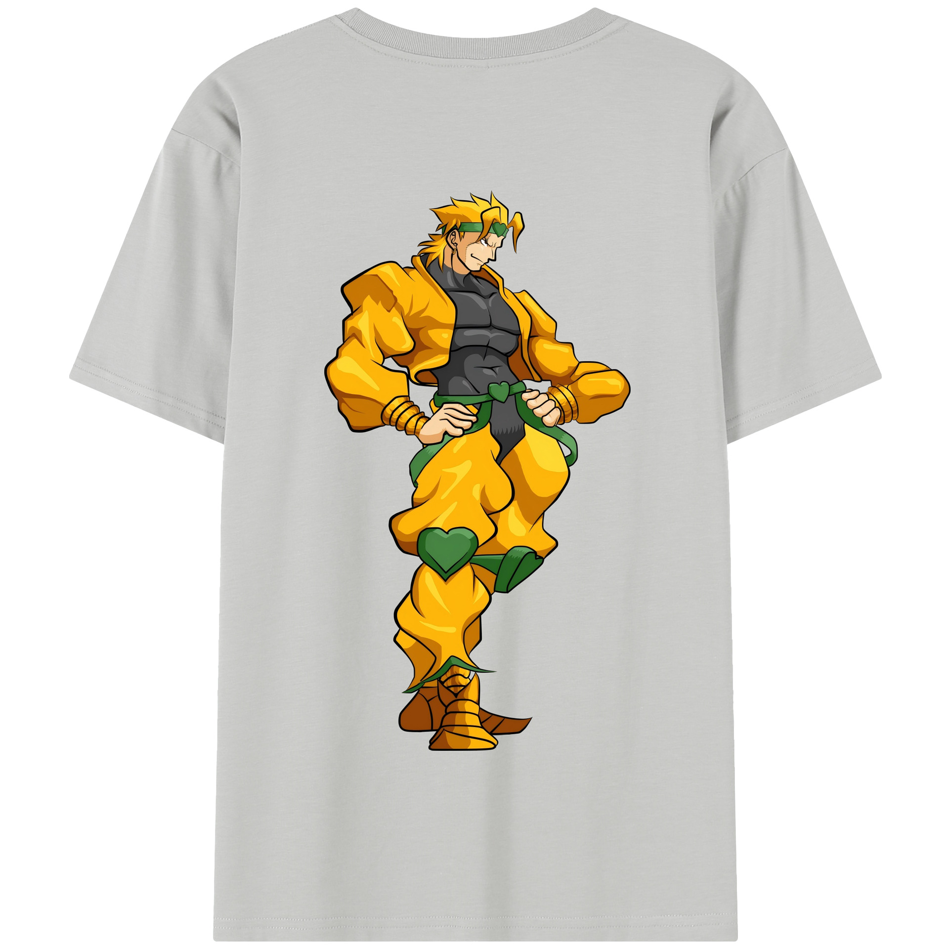 （画像用） ジョジョの奇妙な冒険 ディオ?ブランドー JoJo's Bizarre Adventure Dio Brando 綿100％半袖Tシャツ（背面プリント）