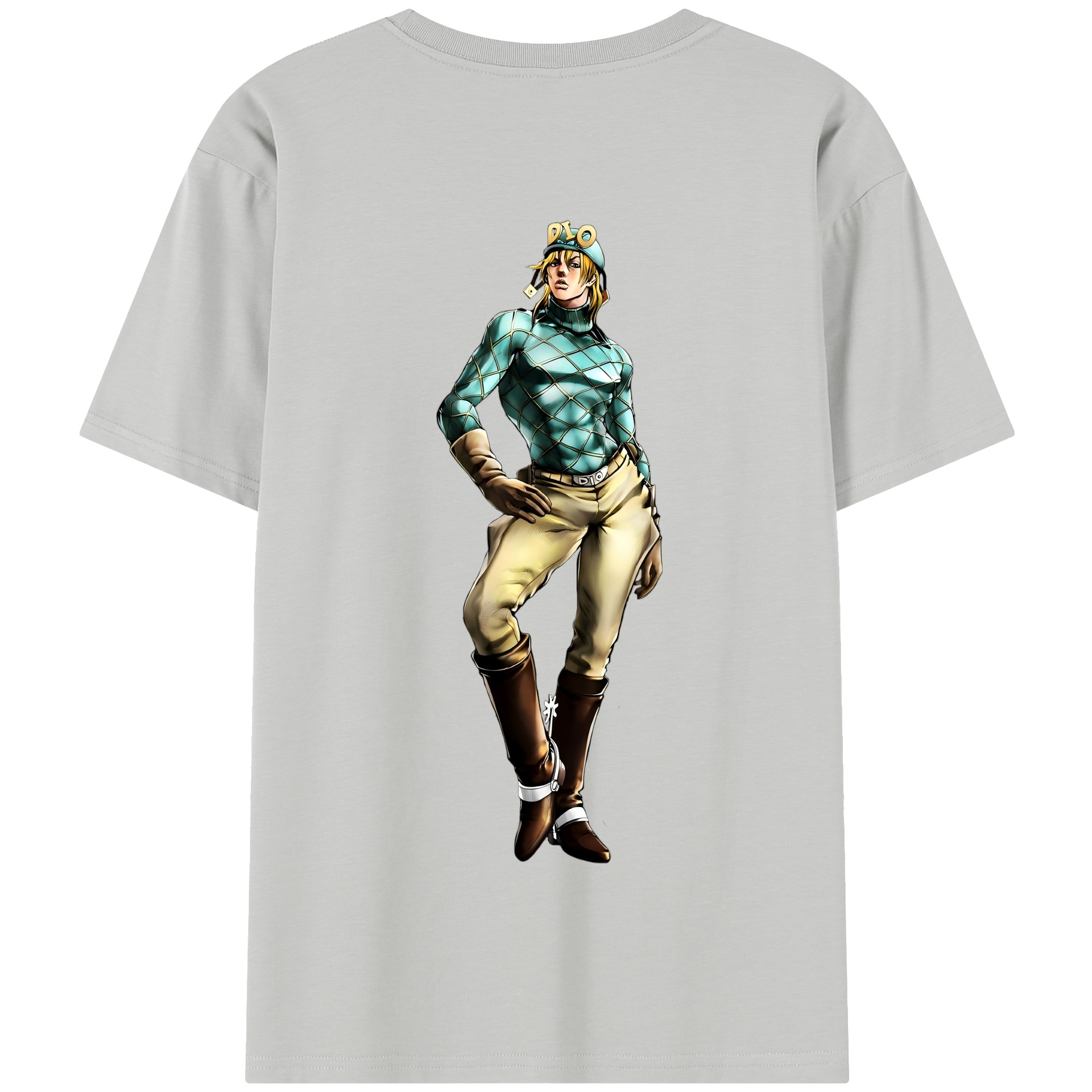 （画像用） ジョジョの奇妙な冒険 ディオ?ブランドー JoJo's Bizarre Adventure Dio Brando 綿100％半袖Tシャツ（背面プリント）