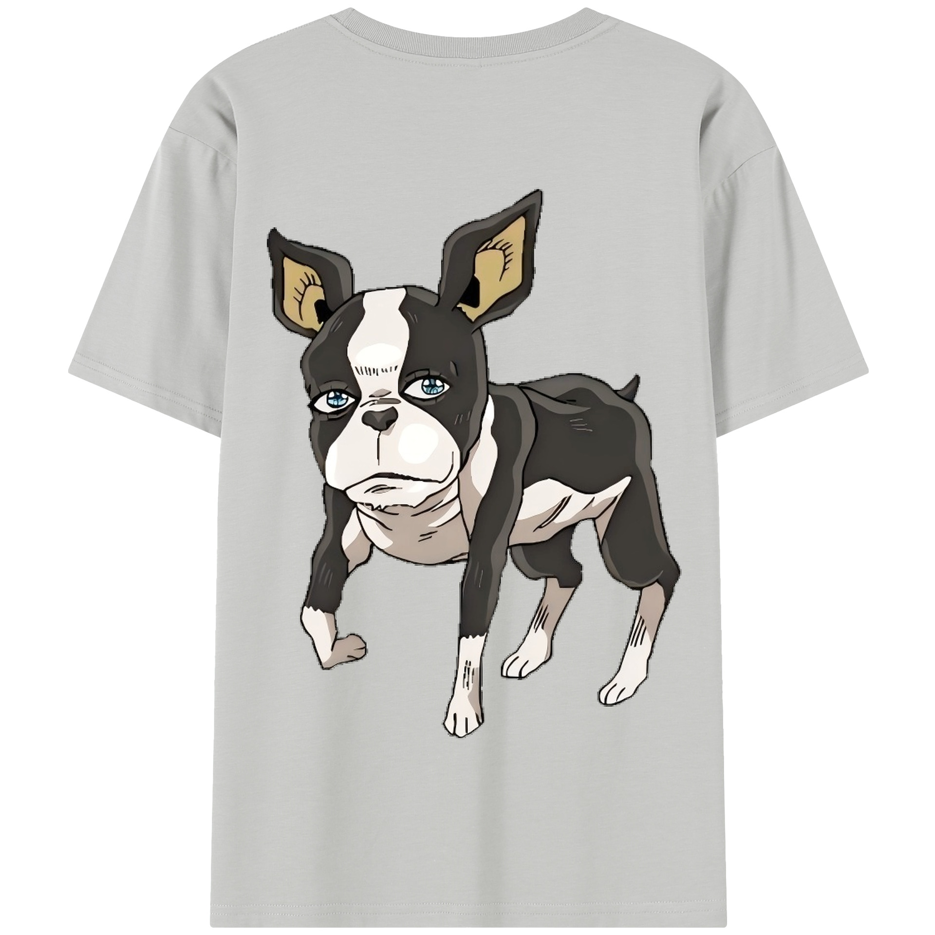 （画像用） ジョジョの奇妙な冒険 イギー JoJo's Bizarre Adventure Iggy 綿100％半袖Tシャツ（背面プリント）