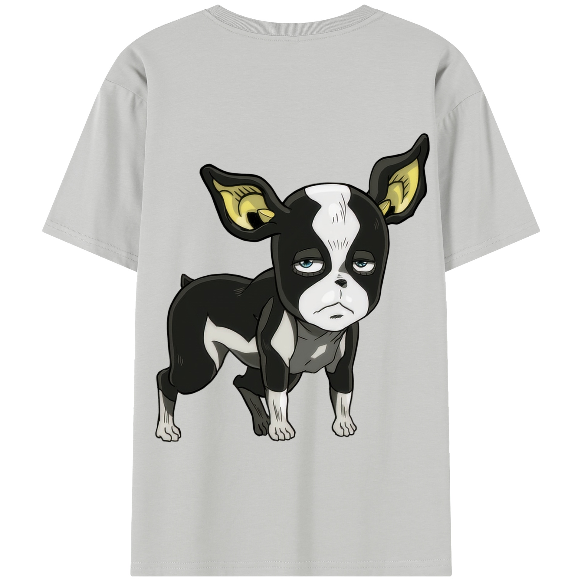 （画像用） ジョジョの奇妙な冒険 イギー JoJo's Bizarre Adventure Iggy 綿100％半袖Tシャツ（背面プリント）