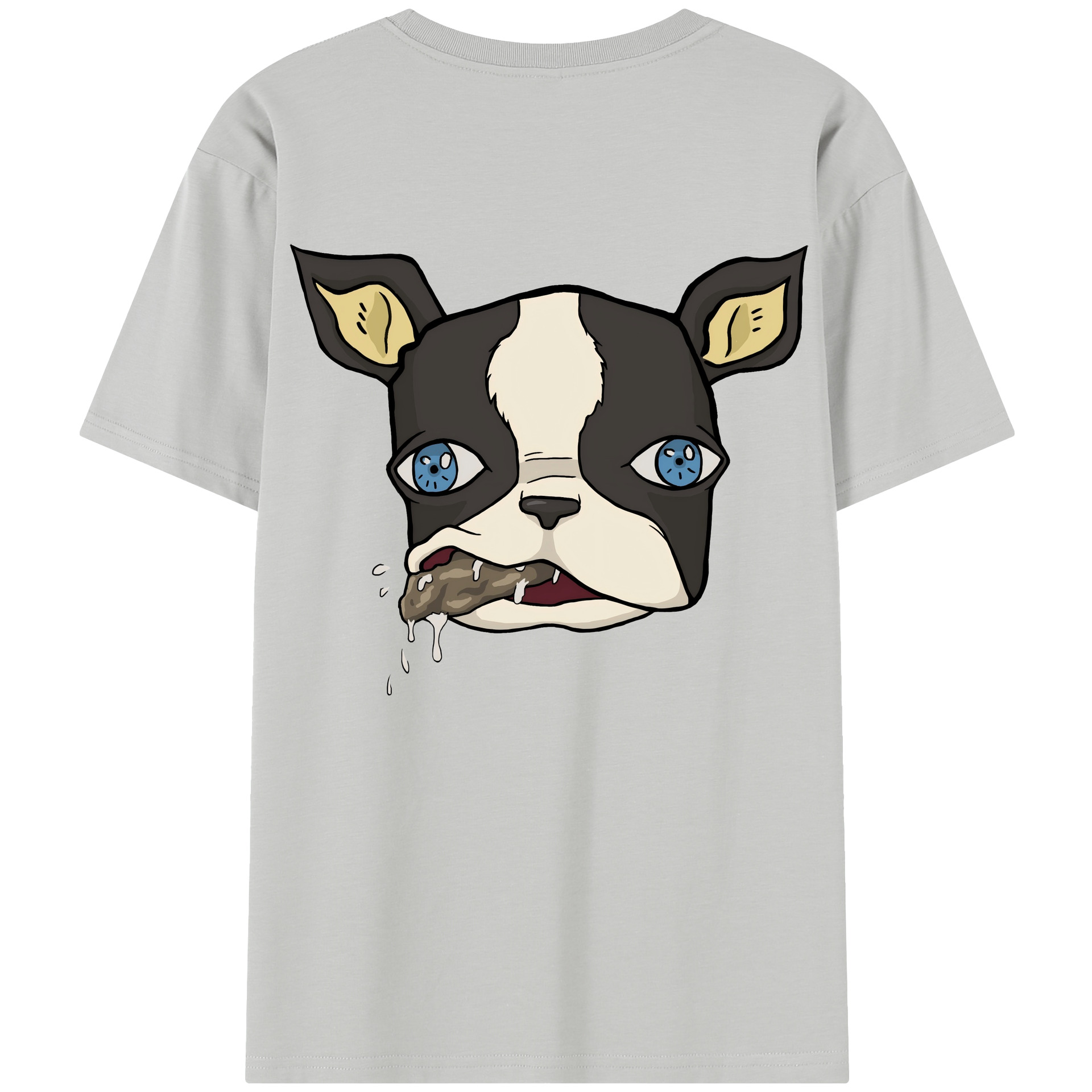 （画像用） ジョジョの奇妙な冒険 イギー JoJo's Bizarre Adventure Iggy 綿100％半袖Tシャツ（背面プリント）