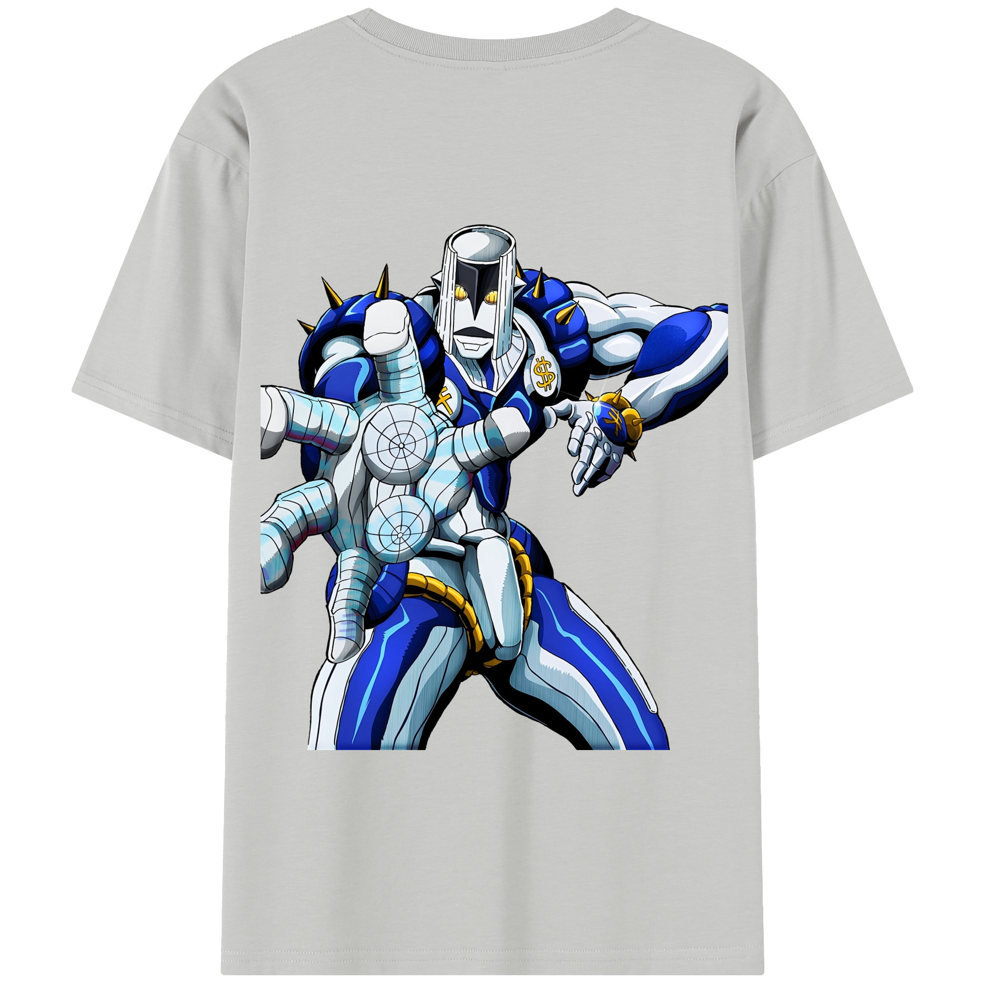 （画像用） ジョジョの奇妙な冒険 虹村億泰 にじむら おくやす JoJo's Bizarre Adventure Nijimura Okuyasu 綿100％半袖Tシャツ（背面プリント）