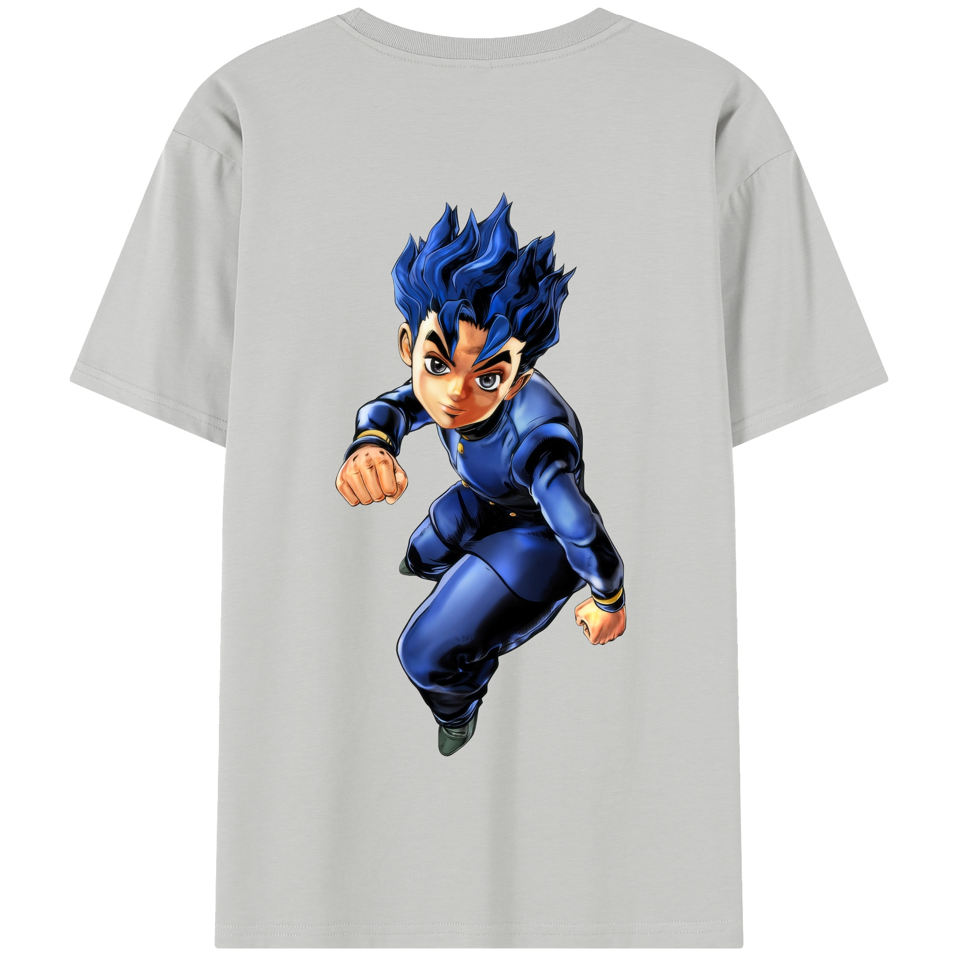 （画像用） ジョジョの奇妙な冒険 広瀨康一 JoJo's Bizarre Adventure Hirose Koichi 綿100％半袖Tシャツ（背面プリント）