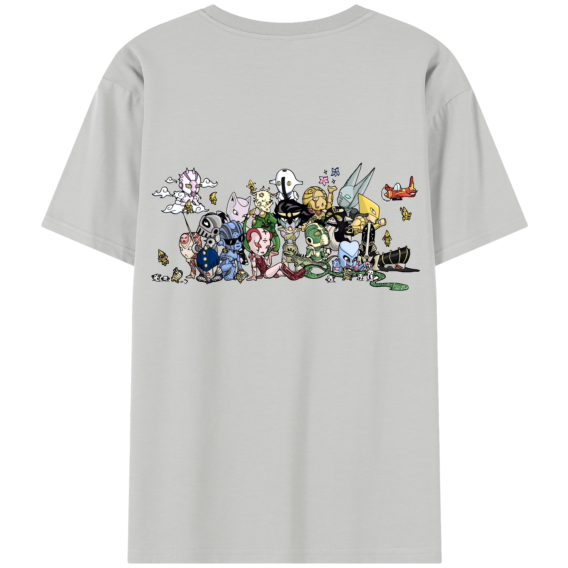 （画像用） ジョジョの奇妙な冒険 JoJo's Bizarre Adventure 綿100％半袖Tシャツ（背面プリント）