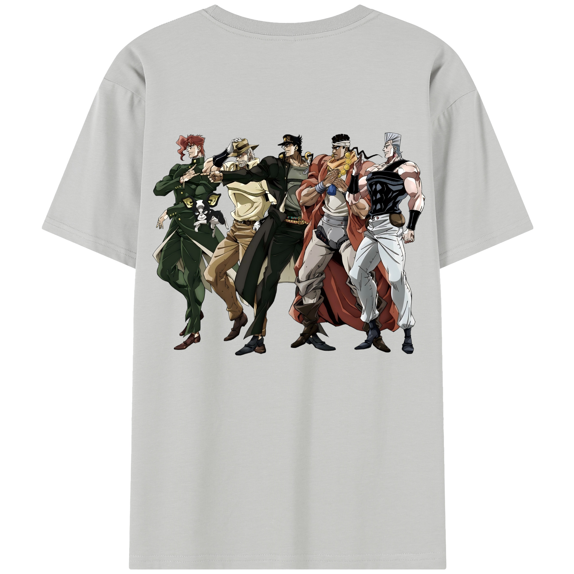 （画像用） ジョジョの奇妙な冒険 JoJo's Bizarre Adventure 綿100％半袖Tシャツ（背面プリント）