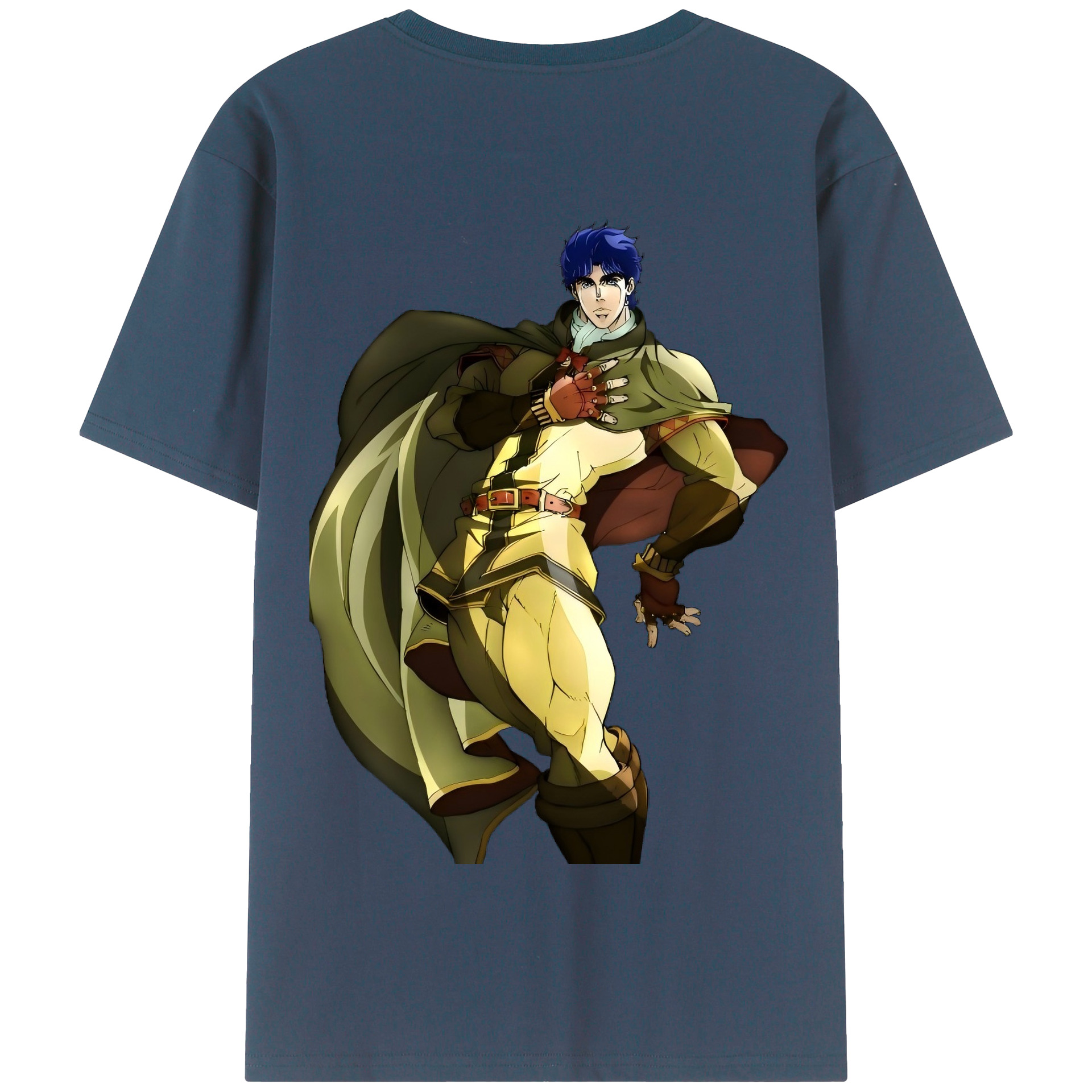 （画像用） ジョジョの奇妙な冒険 /ジョナサン?ジョースター JoJo's Bizarre Adventure Jonathan Joestar 綿100％半袖Tシャツ（背面プリント）