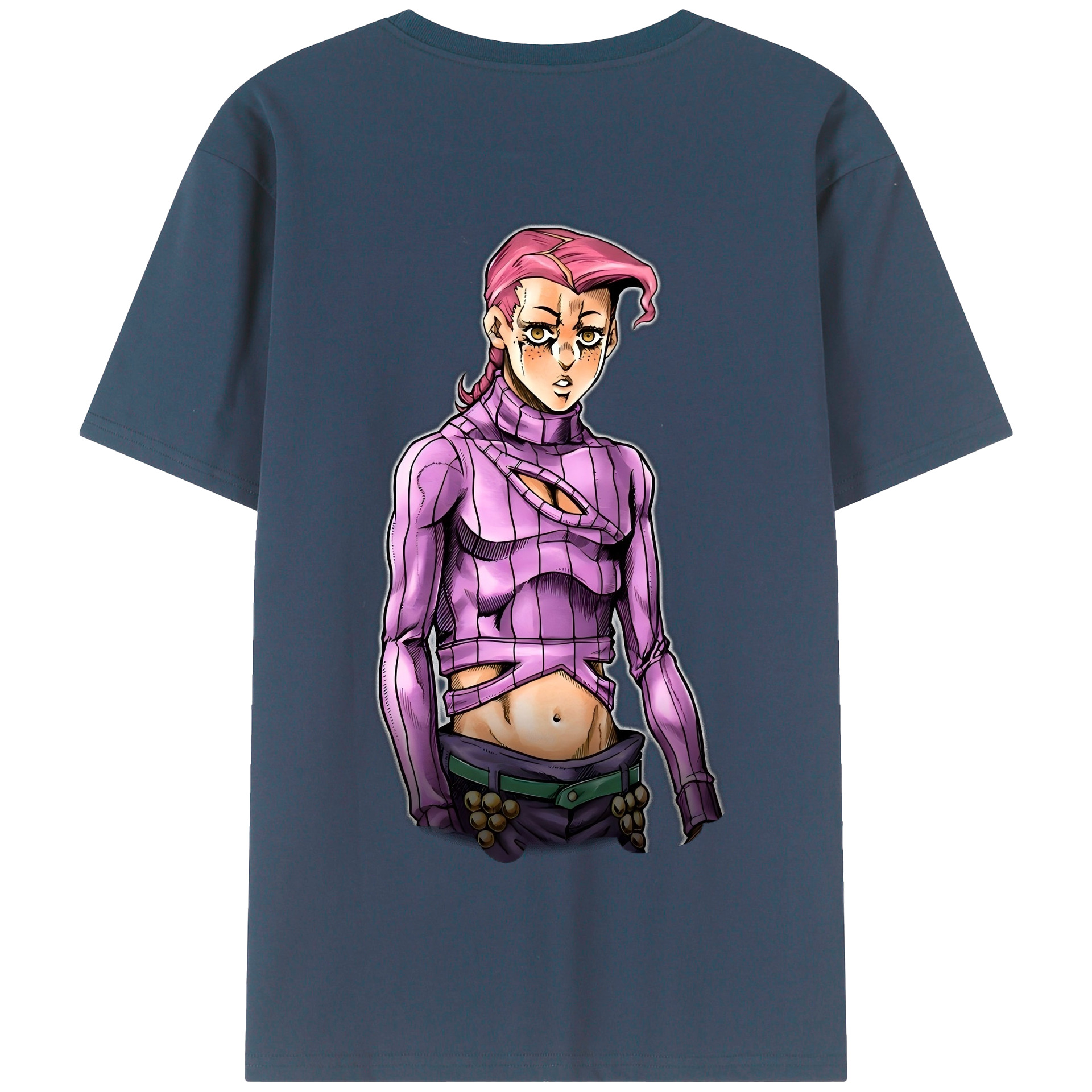 （画像用） ジョジョの奇妙な冒険 ビネガー?ドッピオ JoJo's Bizarre Adventure Vinegar Doppio 綿100％半袖Tシャツ（背面プリント）