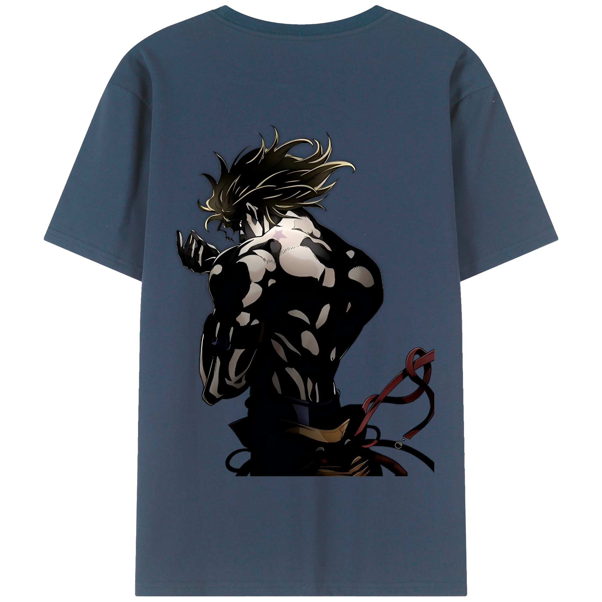 （画像用） ジョジョの奇妙な冒険 ディオ?ブランドー JoJo's Bizarre Adventure Dio Brando 綿100％半袖Tシャツ（背面プリント）
