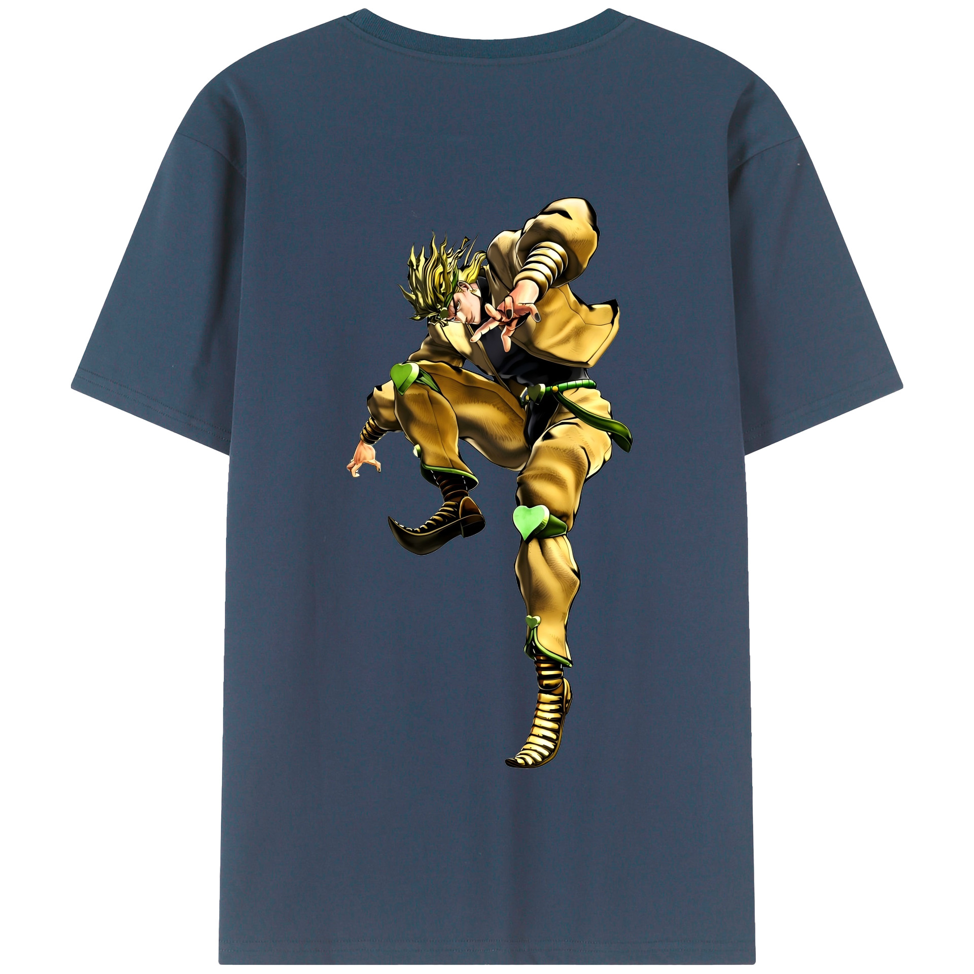 （画像用） ジョジョの奇妙な冒険 ディオ?ブランドー JoJo's Bizarre Adventure Dio Brando 綿100％半袖Tシャツ（背面プリント）
