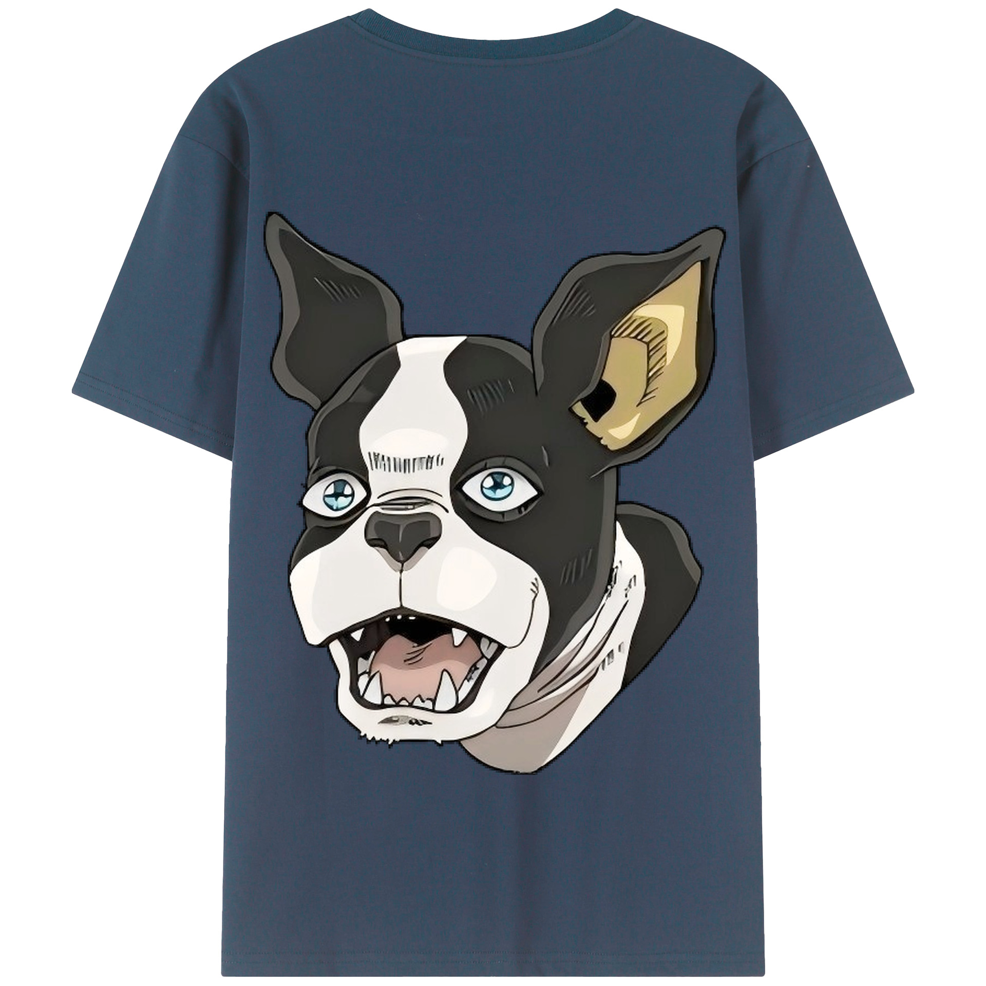 （画像用） ジョジョの奇妙な冒険 イギー JoJo's Bizarre Adventure Iggy 綿100％半袖Tシャツ（背面プリント）