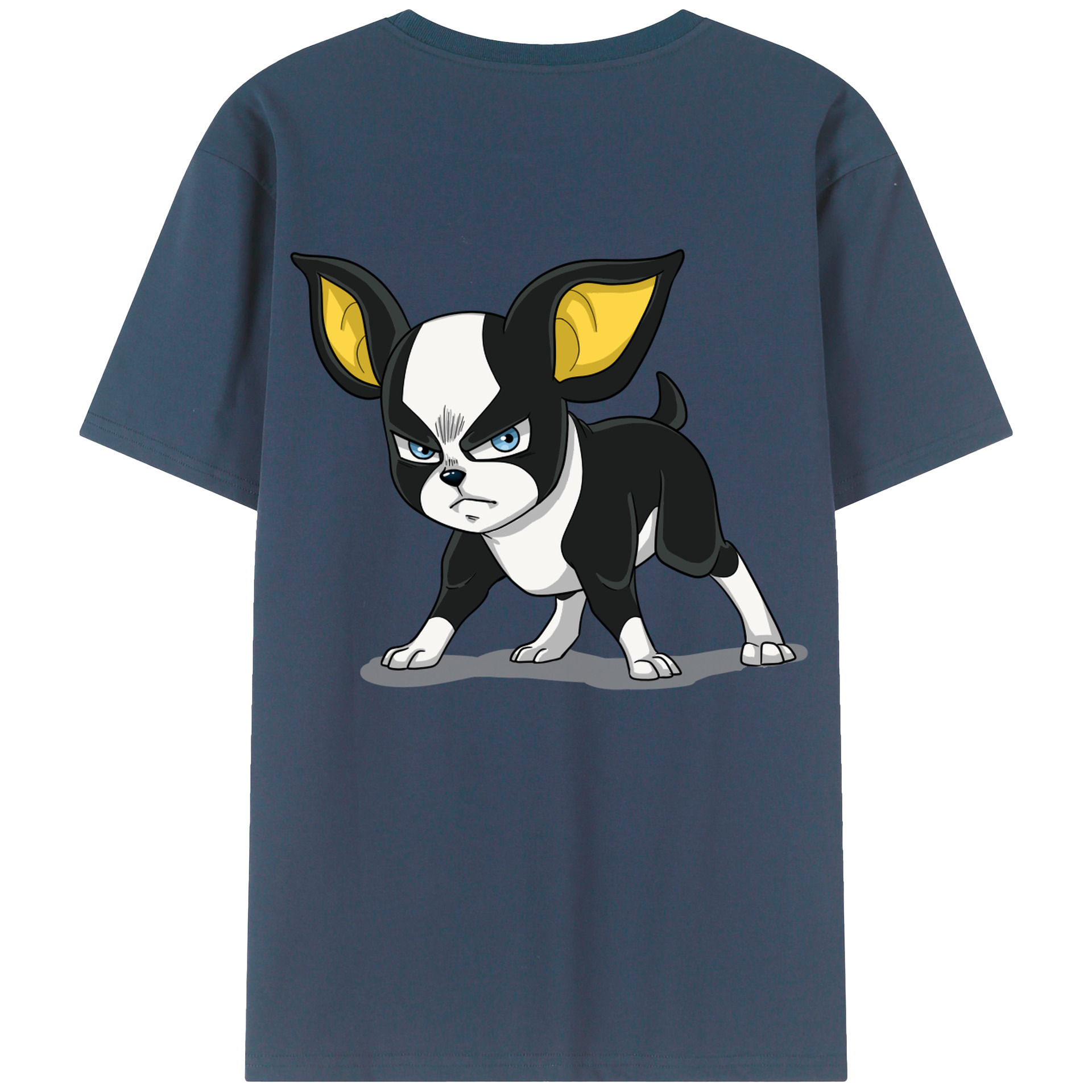 （画像用） ジョジョの奇妙な冒険 イギー JoJo's Bizarre Adventure Iggy 綿100％半袖Tシャツ（背面プリント）