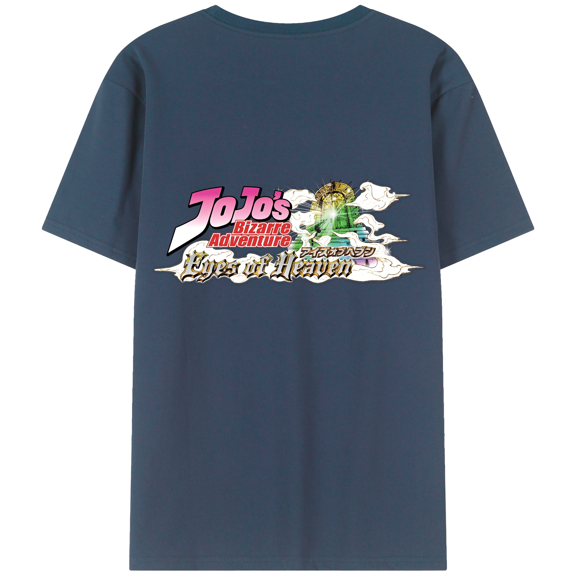 （画像用） ジョジョの奇妙な冒険 JoJo's Bizarre Adventure 綿100％半袖Tシャツ（背面プリント）