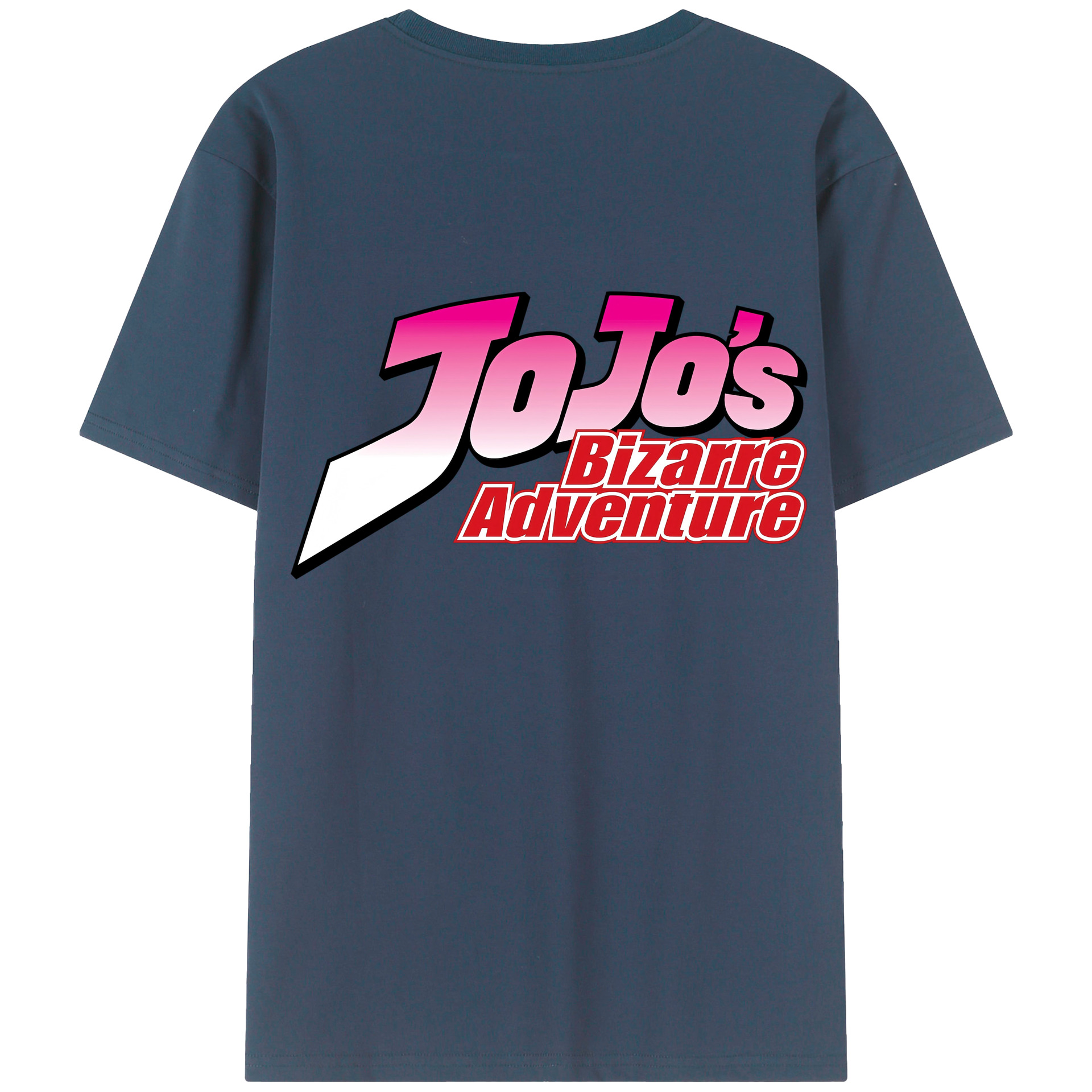 （画像用） ジョジョの奇妙な冒険 JoJo's Bizarre Adventure 綿100％半袖Tシャツ（背面プリント）