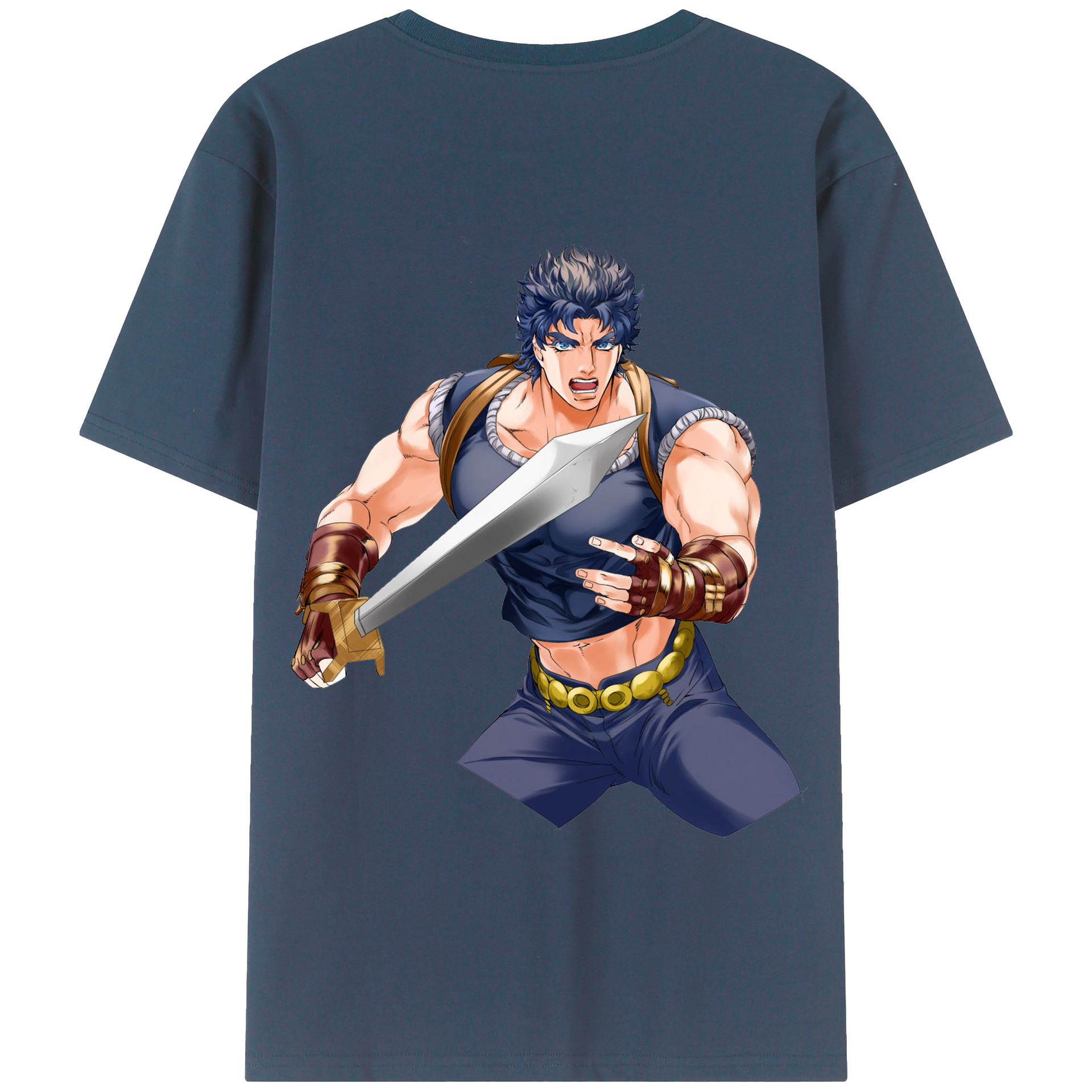 （画像用） ジョジョの奇妙な冒険 /ジョナサン?ジョースター JoJo's Bizarre Adventure Jonathan Joestar 綿100％半袖Tシャツ（背面プリント）
