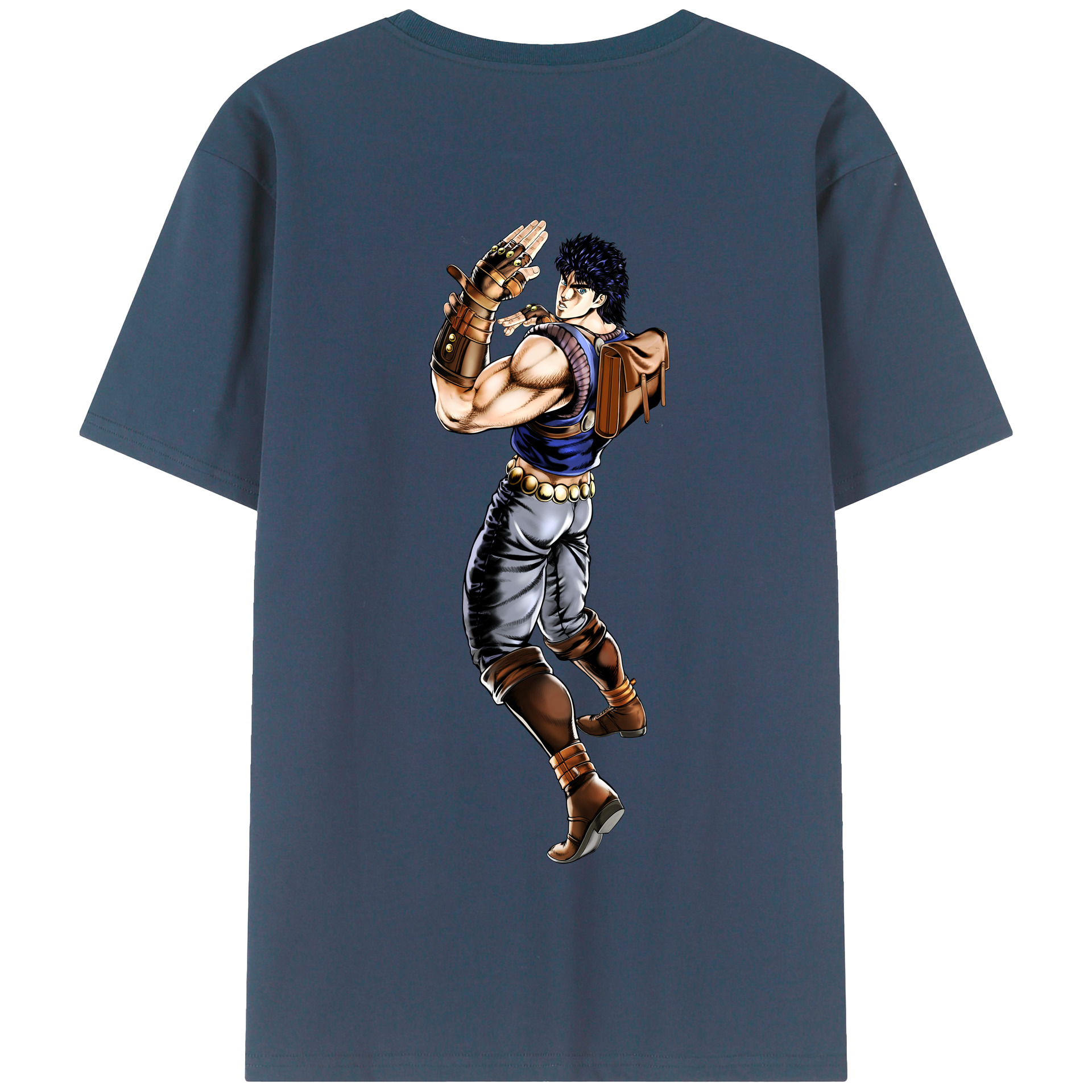 （画像用） ジョジョの奇妙な冒険 /ジョナサン?ジョースター JoJo's Bizarre Adventure Jonathan Joestar 綿100％半袖Tシャツ（背面プリント）