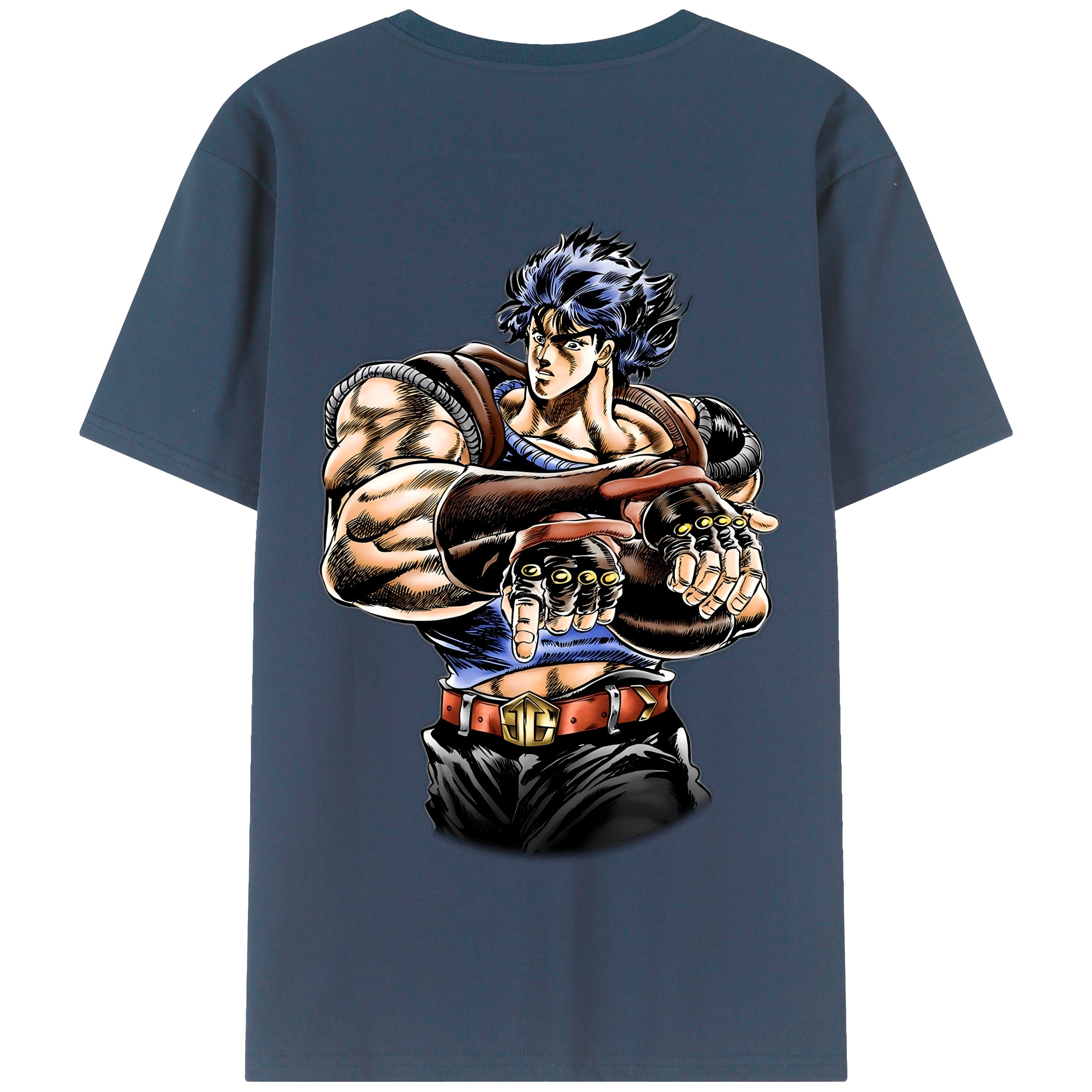 （画像用） ジョジョの奇妙な冒険 /ジョナサン?ジョースター JoJo's Bizarre Adventure Jonathan Joestar 綿100％半袖Tシャツ（背面プリント）