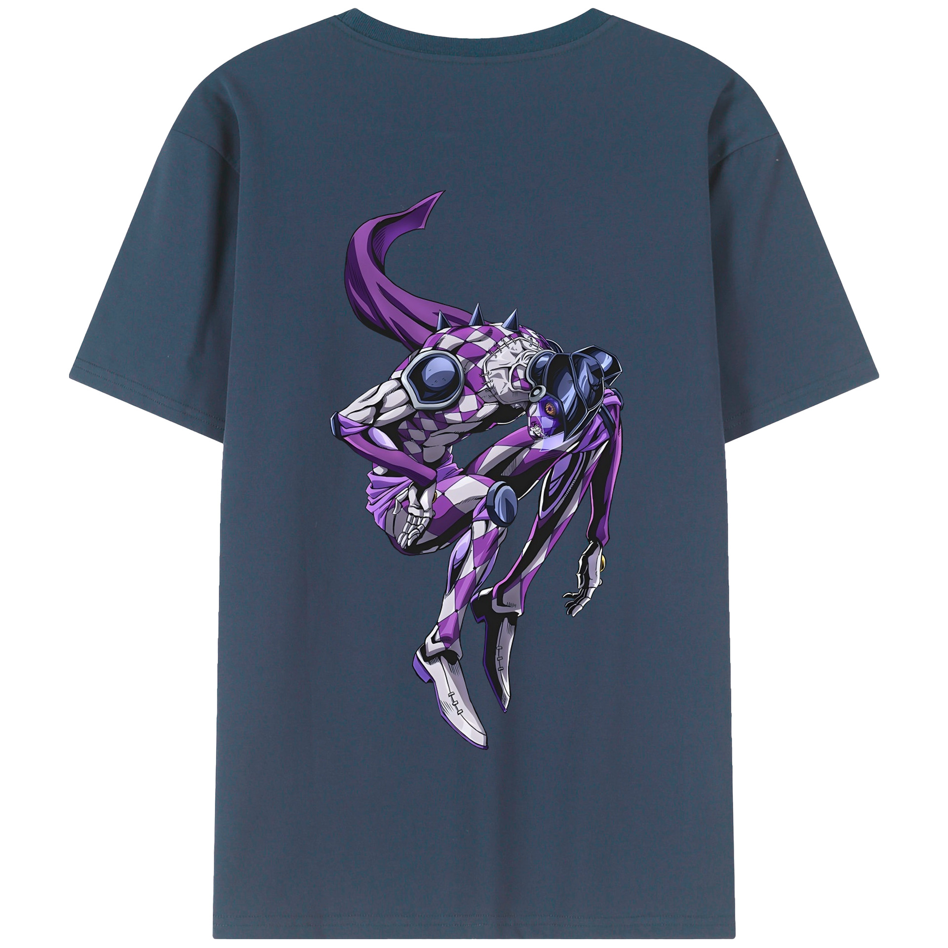 （画像用） ジョジョの奇妙な冒険 パンナコッタ?フー JoJo's Bizarre Adventure Pannacotta Fugo 綿100％半袖Tシャツ（背面プリント）