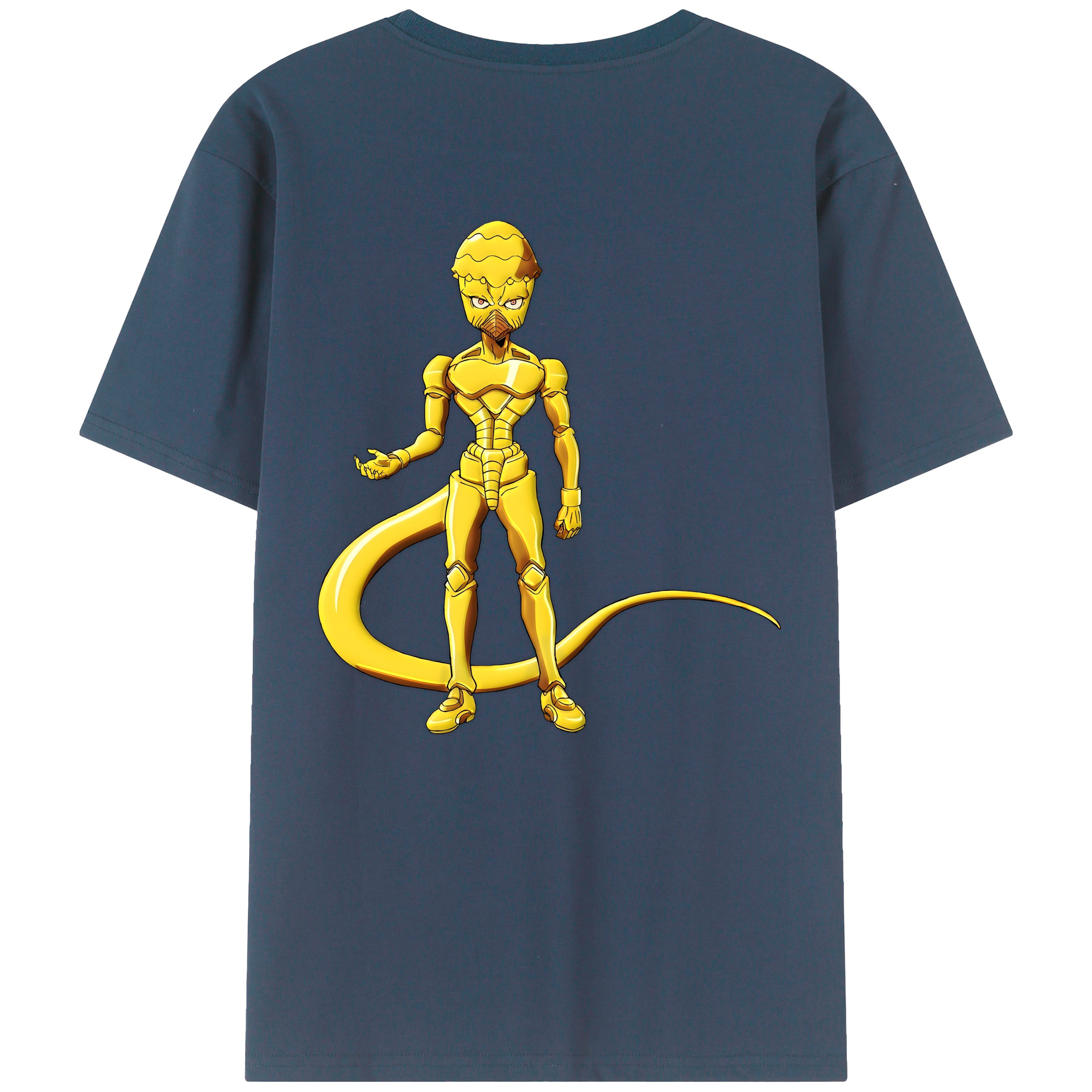（画像用） ジョジョの奇妙な冒険 おといし あきら JoJo's Bizarre Adventure Akira Otoishi 綿100％半袖Tシャツ（背面プリント）