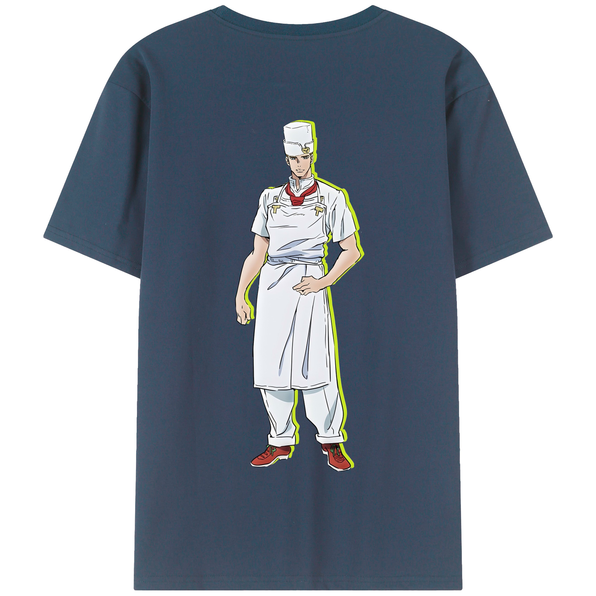 （画像用） ジョジョの奇妙な冒険 Tonio Trussardi JoJo's Bizarre Adventure トニオ?トラッサルディ 綿100％半袖Tシャツ（背面プリント）