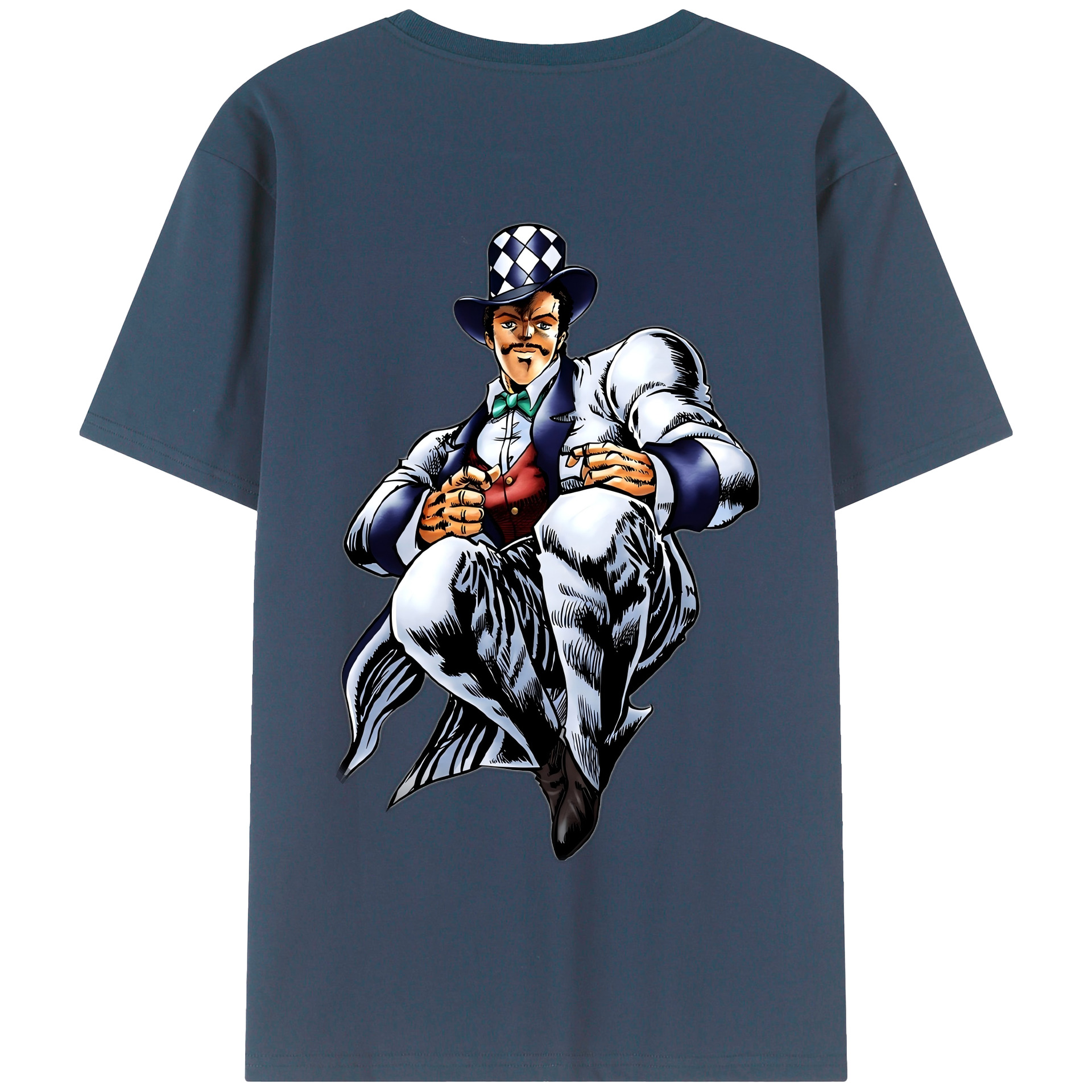 （画像用） ジョジョの奇妙な冒険 ウィル?アントニオ?ツェペリ JoJo's Bizarre Adventure Will Anthonio Zeppeli 綿100％半袖Tシャツ（背面プリント）