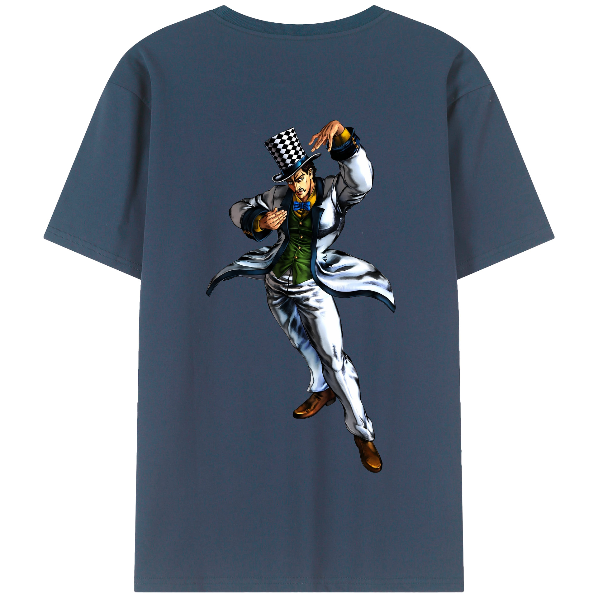 （画像用） ジョジョの奇妙な冒険 ウィル?アントニオ?ツェペリ JoJo's Bizarre Adventure Will Anthonio Zeppeli 綿100％半袖Tシャツ（背面プリント）