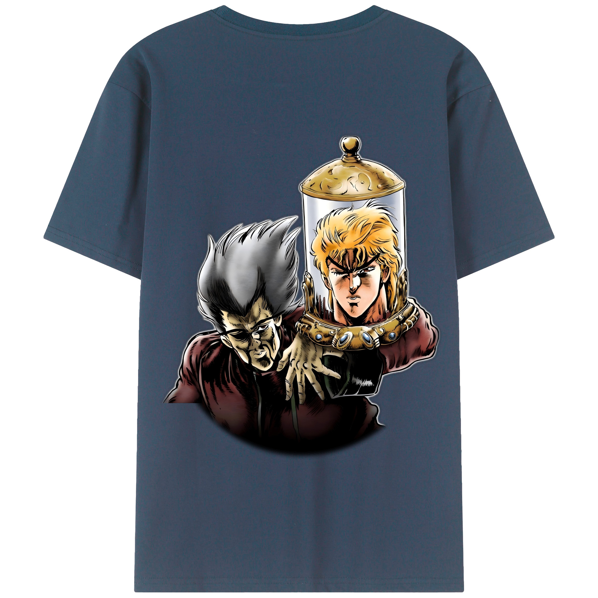（画像用） ジョジョの奇妙な冒険 ディオ?ブランドー JoJo's Bizarre Adventure Dio Brando 綿100％半袖Tシャツ（背面プリント）