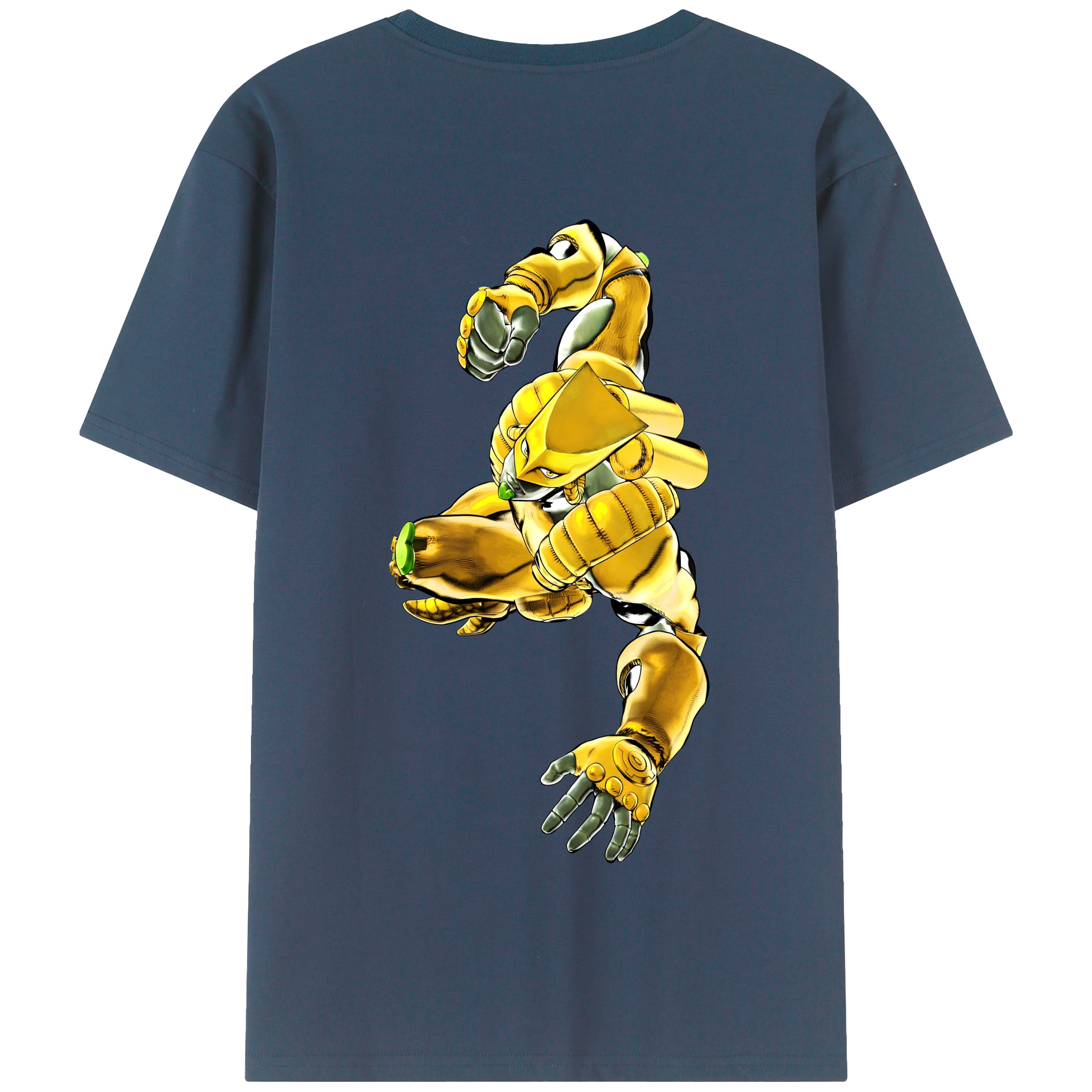 （画像用） ジョジョの奇妙な冒険 ディオ?ブランドー JoJo's Bizarre Adventure Dio Brando 綿100％半袖Tシャツ（背面プリント）