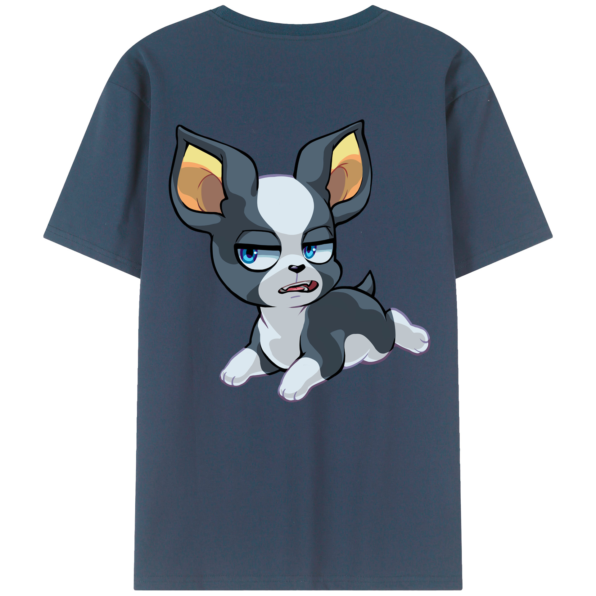 （画像用） ジョジョの奇妙な冒険 イギー JoJo's Bizarre Adventure Iggy 綿100％半袖Tシャツ（背面プリント）