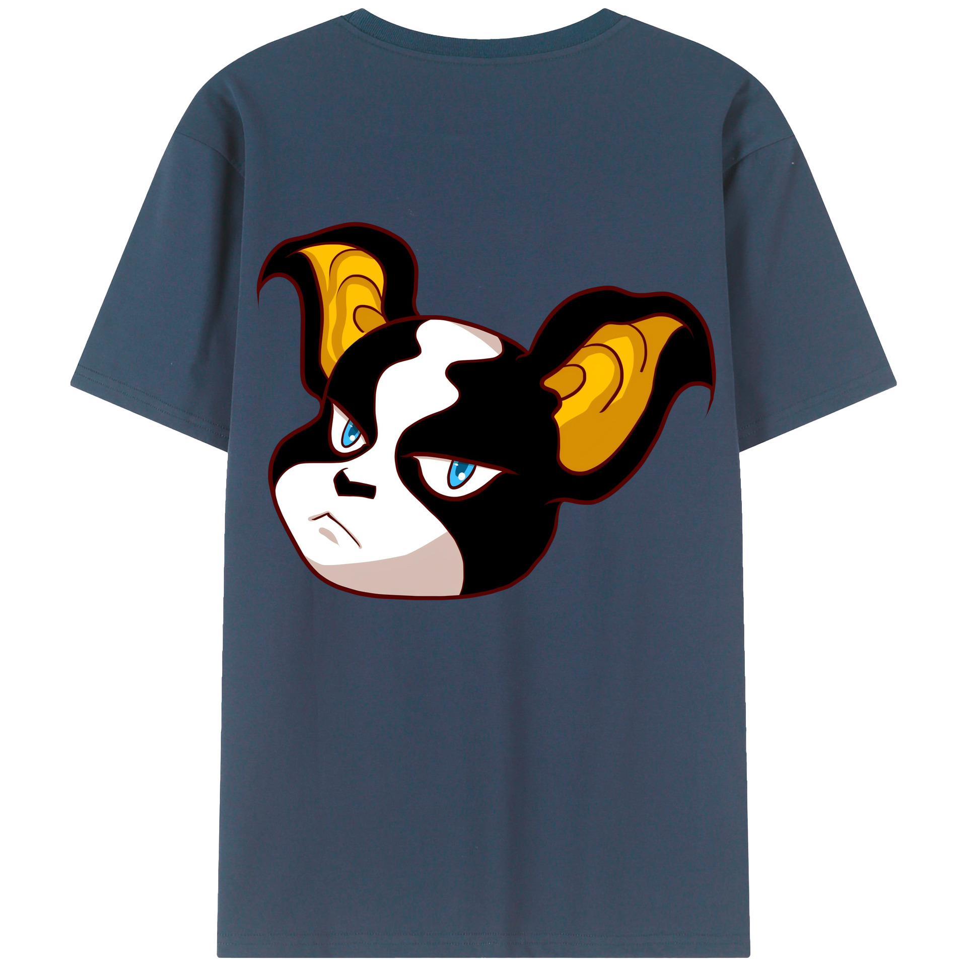 （画像用） ジョジョの奇妙な冒険 イギー JoJo's Bizarre Adventure Iggy 綿100％半袖Tシャツ（背面プリント）