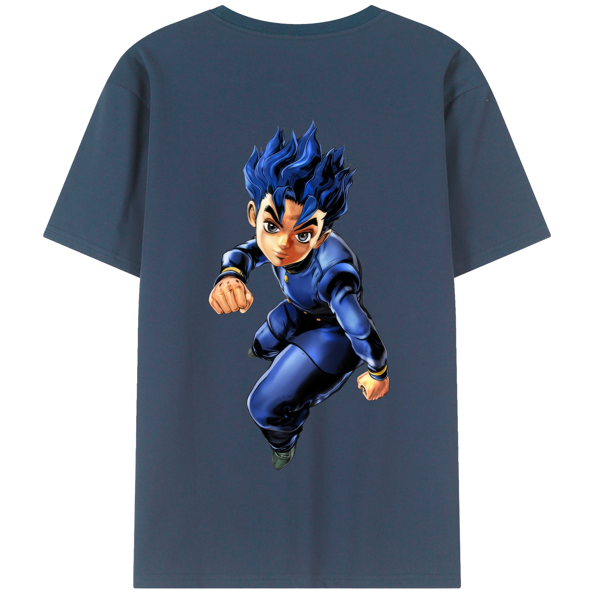 （画像用） ジョジョの奇妙な冒険 広瀨康一 JoJo's Bizarre Adventure Hirose Koichi 綿100％半袖Tシャツ（背面プリント）
