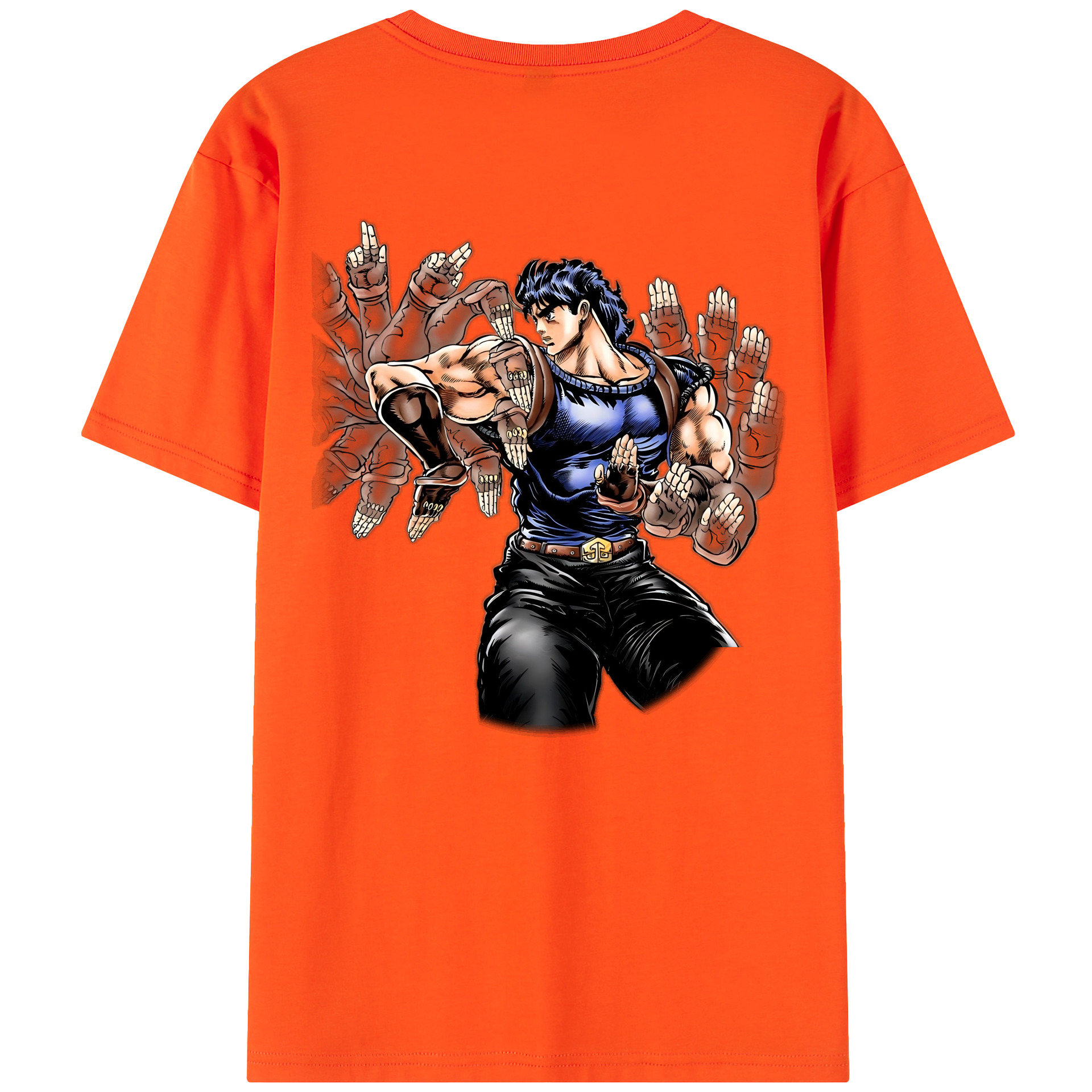 （画像用） ジョジョの奇妙な冒険 /ジョナサン?ジョースター JoJo's Bizarre Adventure Jonathan Joestar 綿100％半袖Tシャツ（背面プリント）